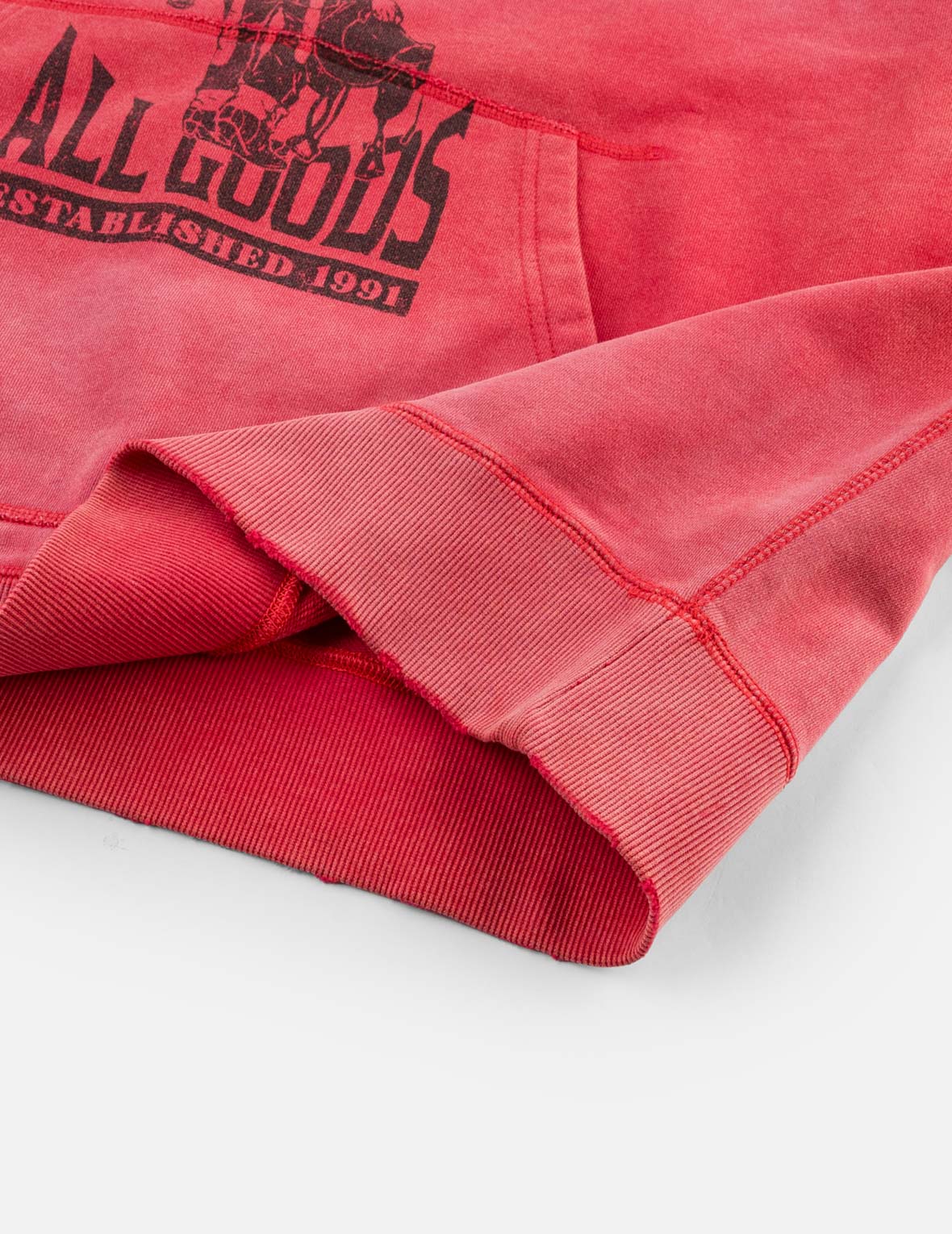 水洗EVISU Dry All Goods连帽卫衣