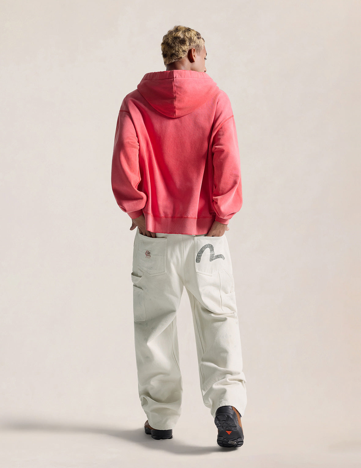 水洗EVISU Dry All Goods连帽卫衣