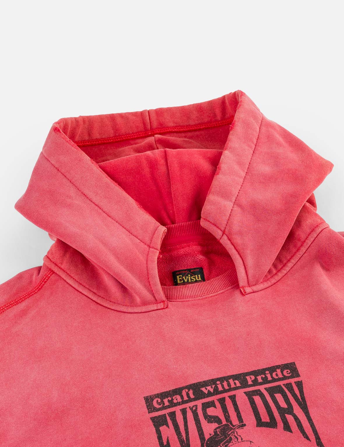 水洗EVISU Dry All Goods连帽卫衣