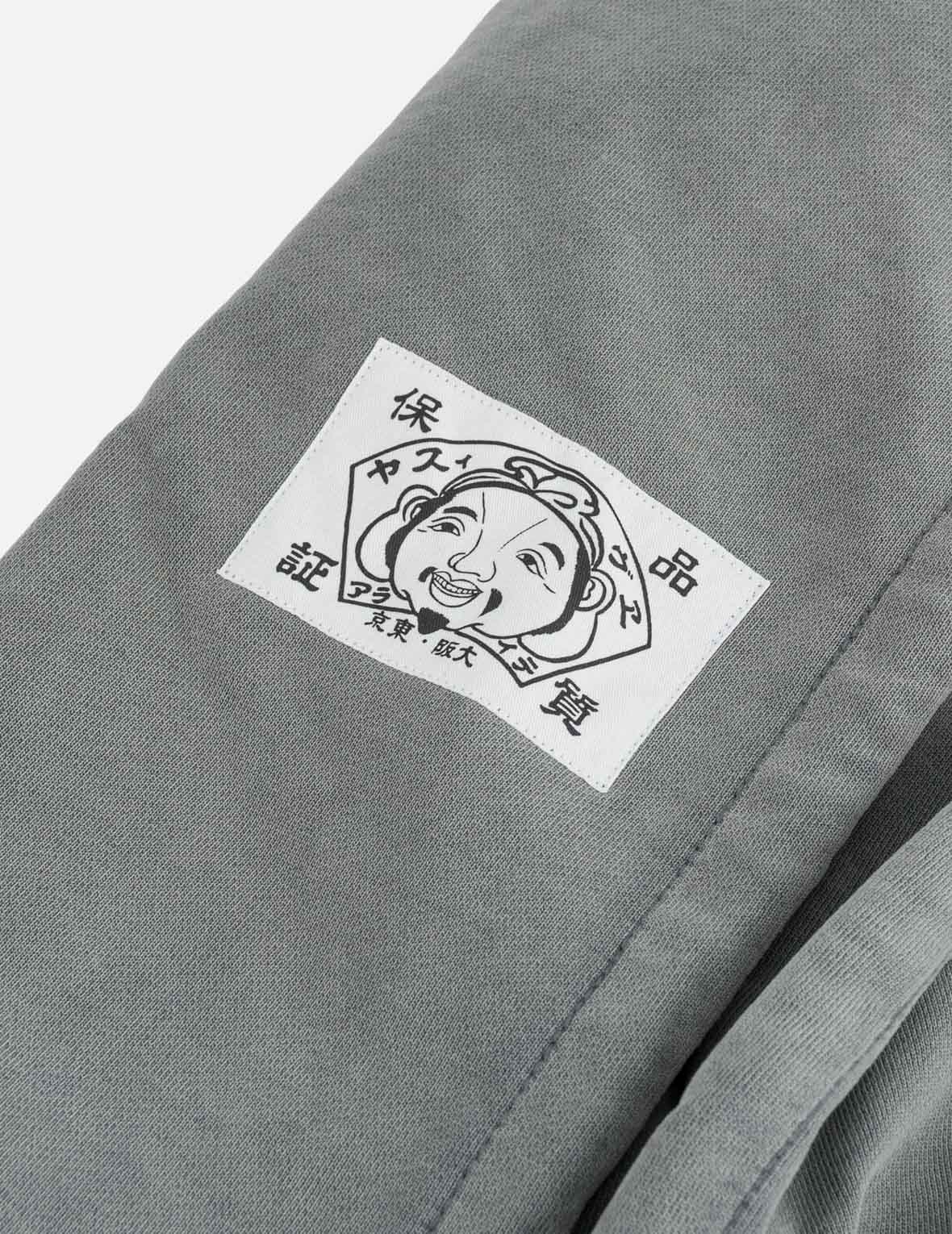 贴布EVISU拉链连帽卫衣