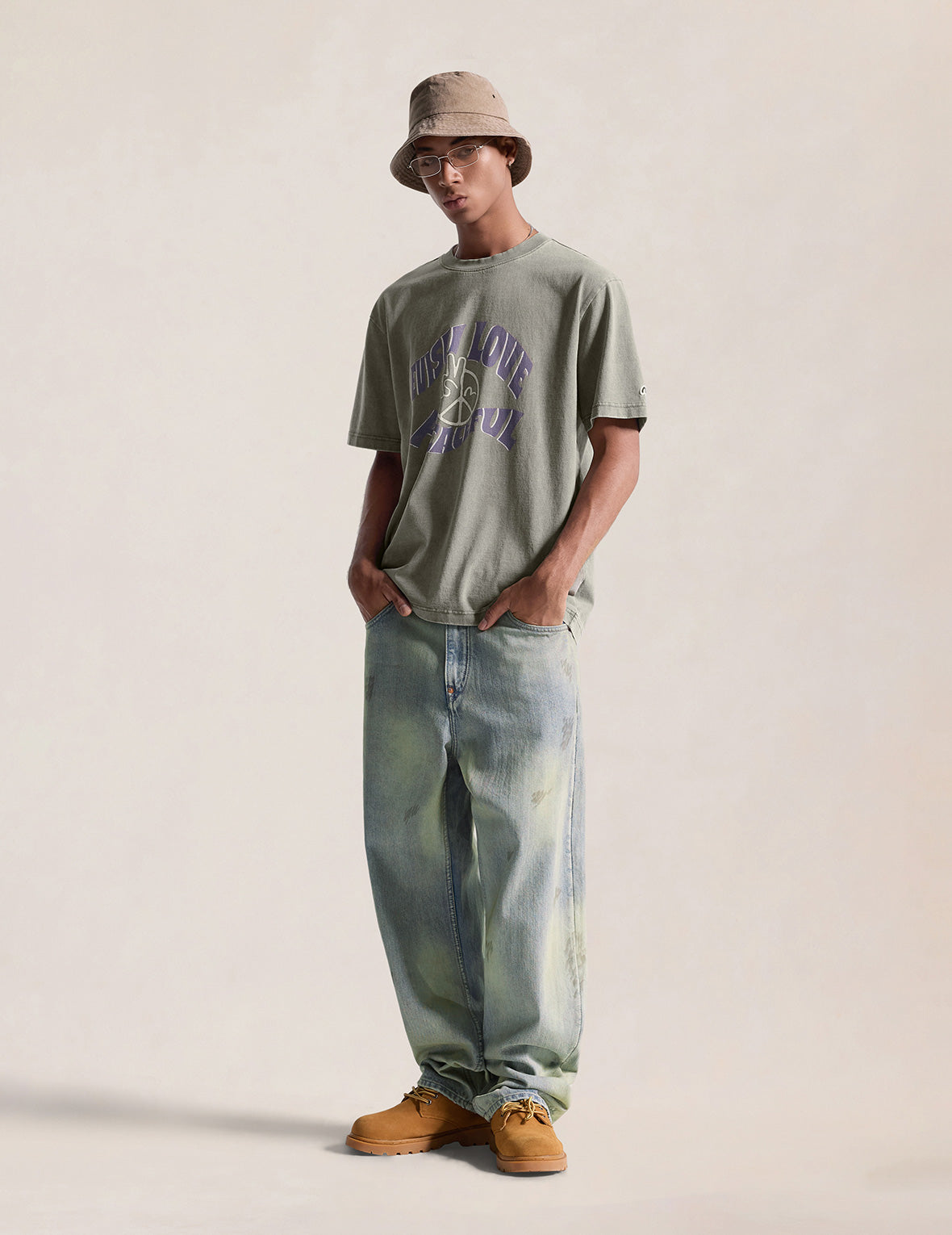 EVISU Love Peace和平T恤