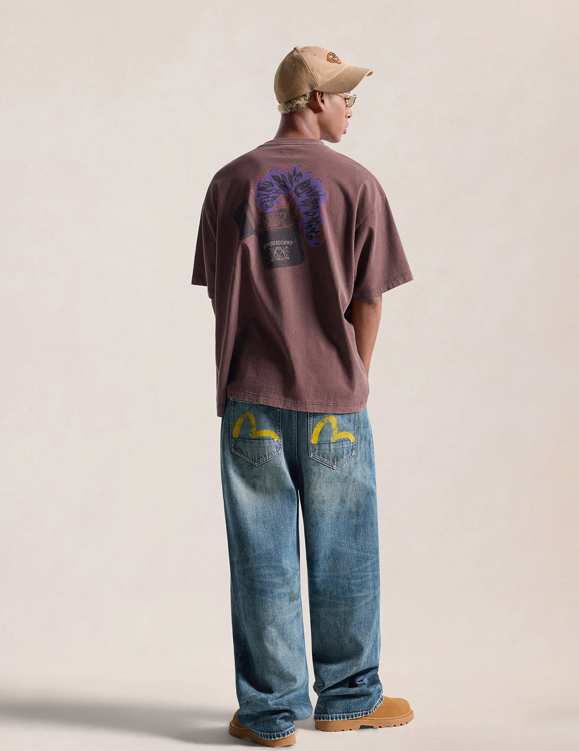 Daicock & Lighter Flame Print T-shirt