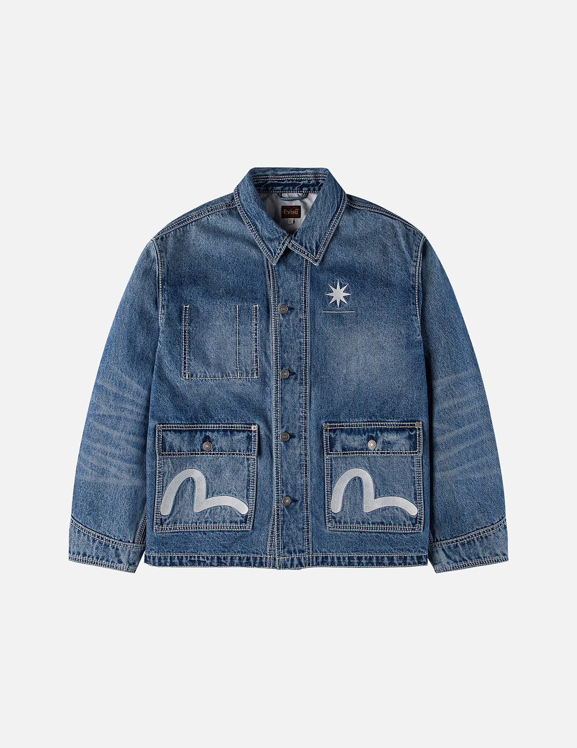 EVISU X GDC Embroidery Relax Fit Denim Jacket