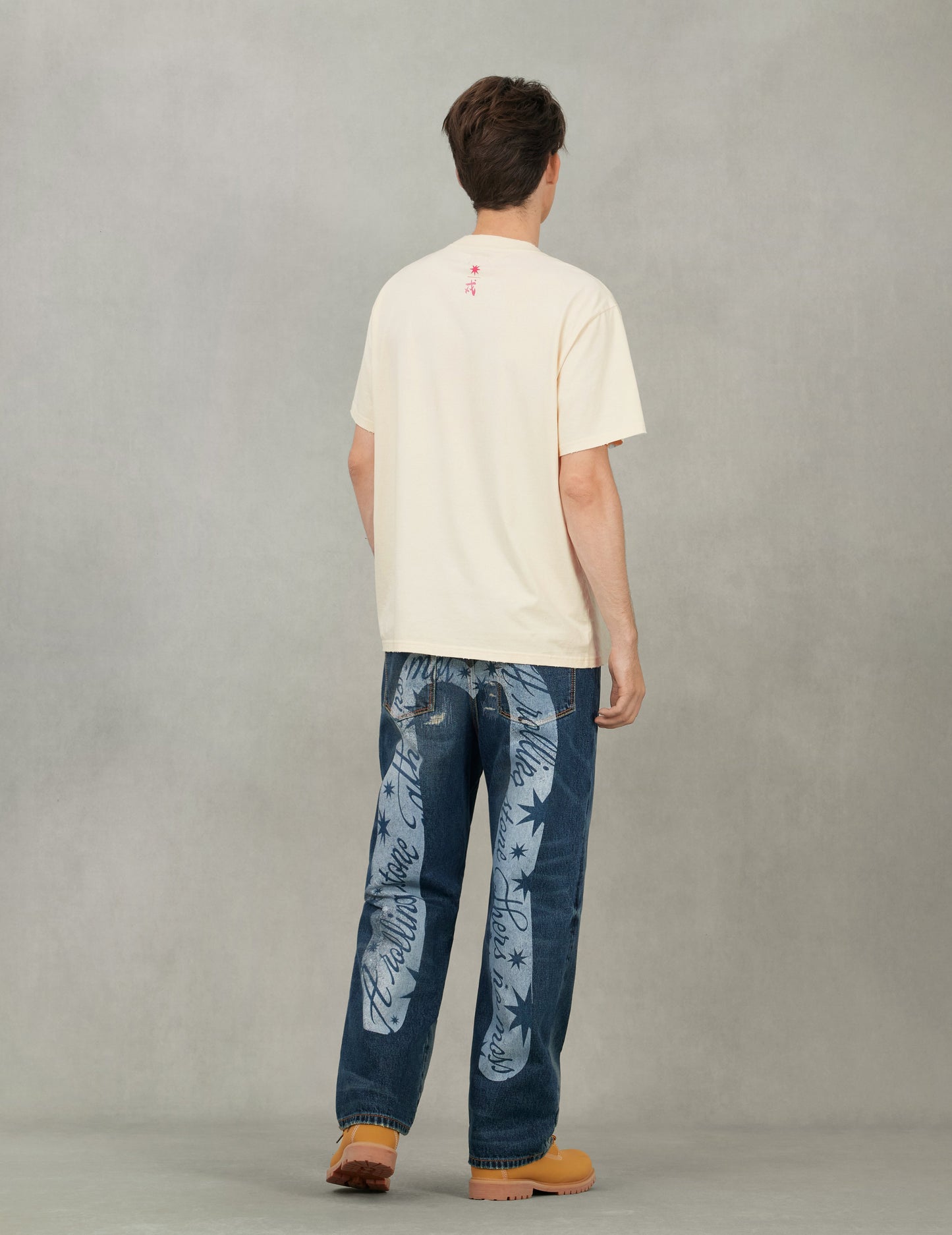 EVISU X GDC 脏洗宽版休闲T恤