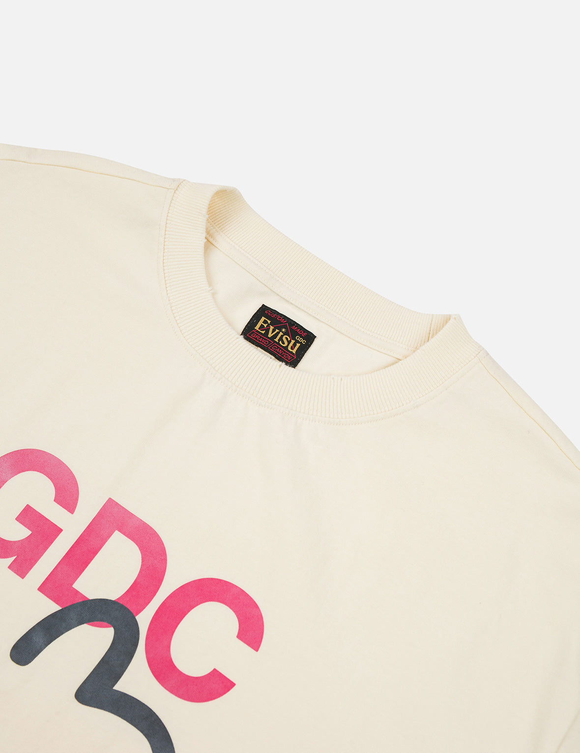 EVISU X GDC 脏洗宽版休闲T恤