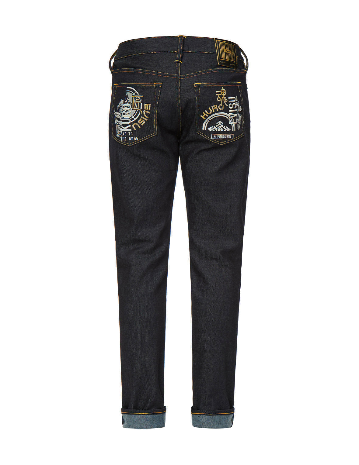 Hannya and Kamon Embroidered Carrot Fit Jeans #2017