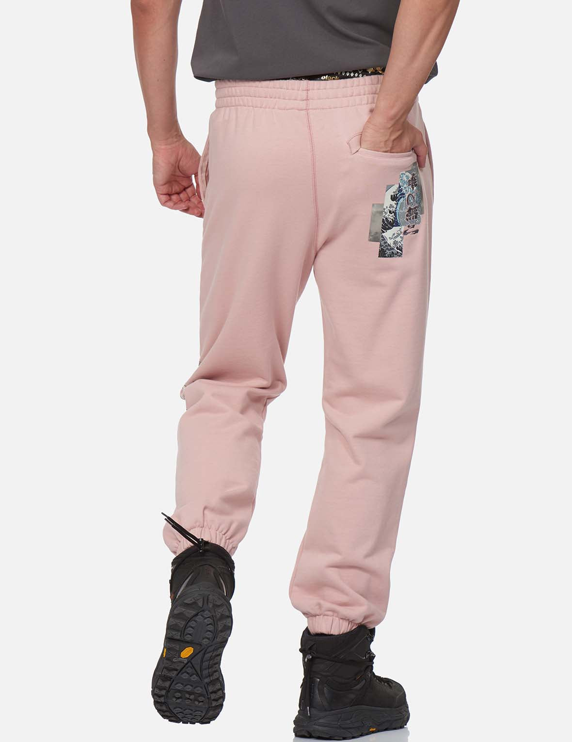 Ukiyo-E Collage Print Sweatpants