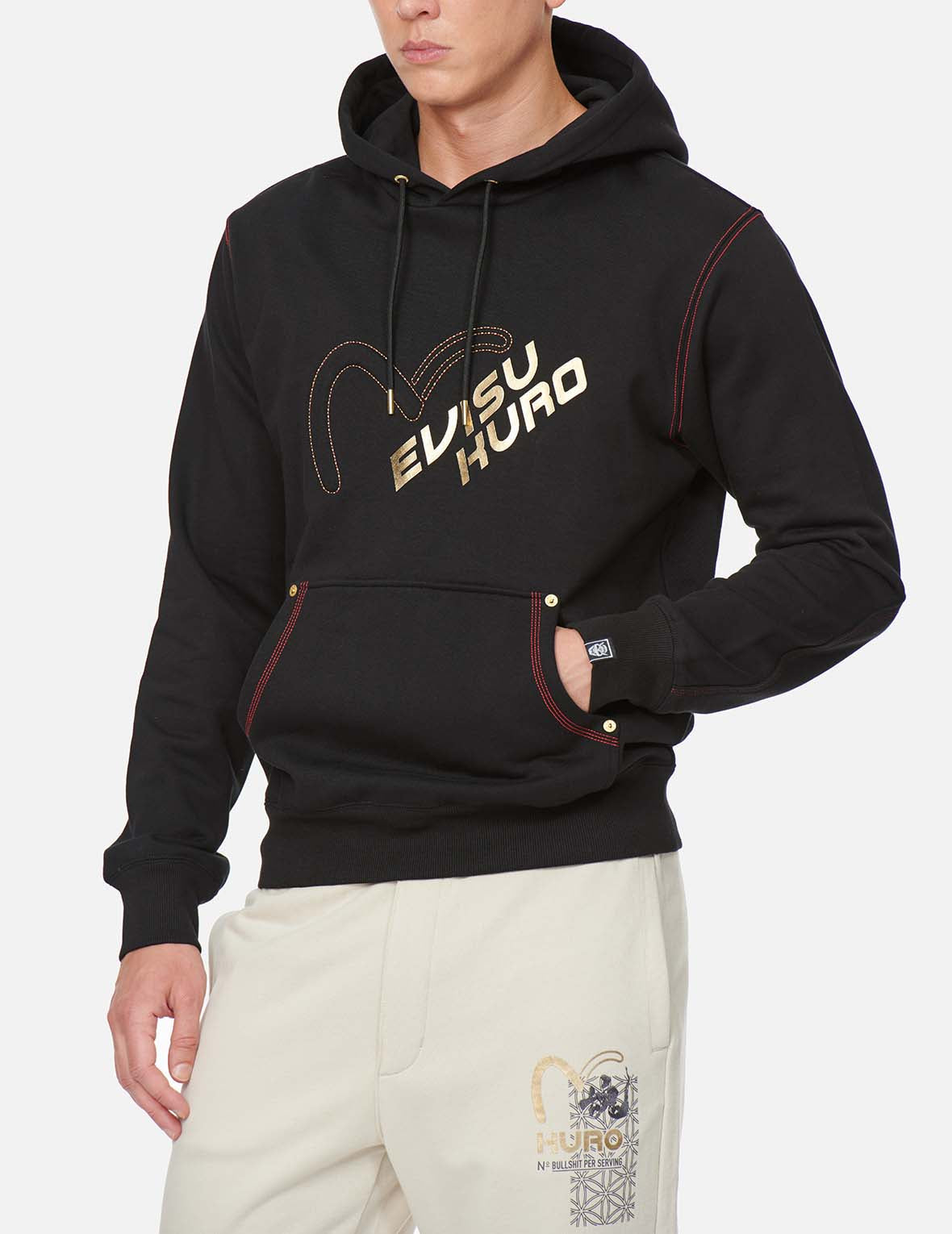 Seagull and Logo Hooded Sweatshirt