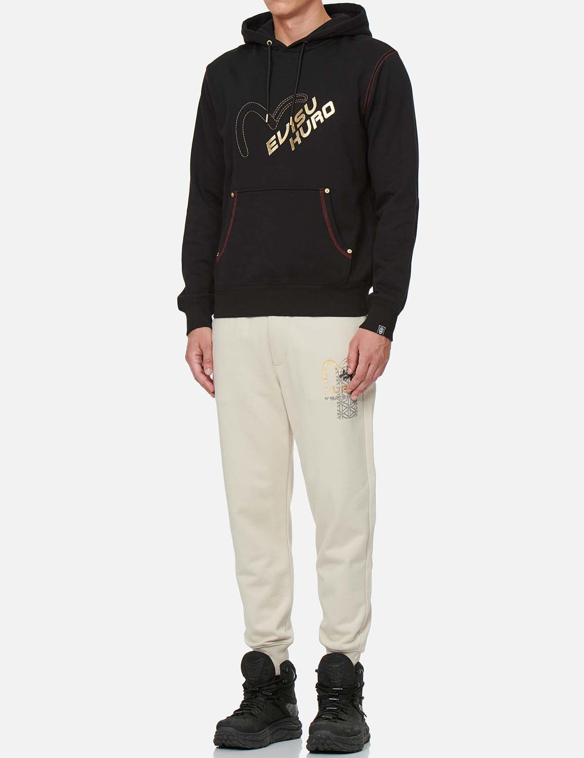 Seagull and Logo Hooded Sweatshirt