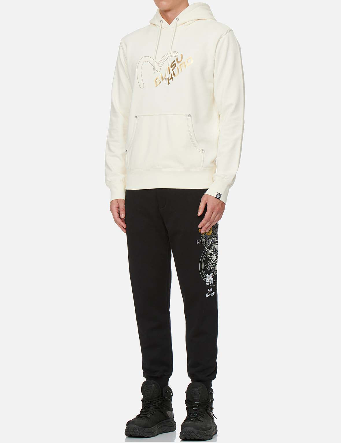 Seagull and Logo Hooded Sweatshirt