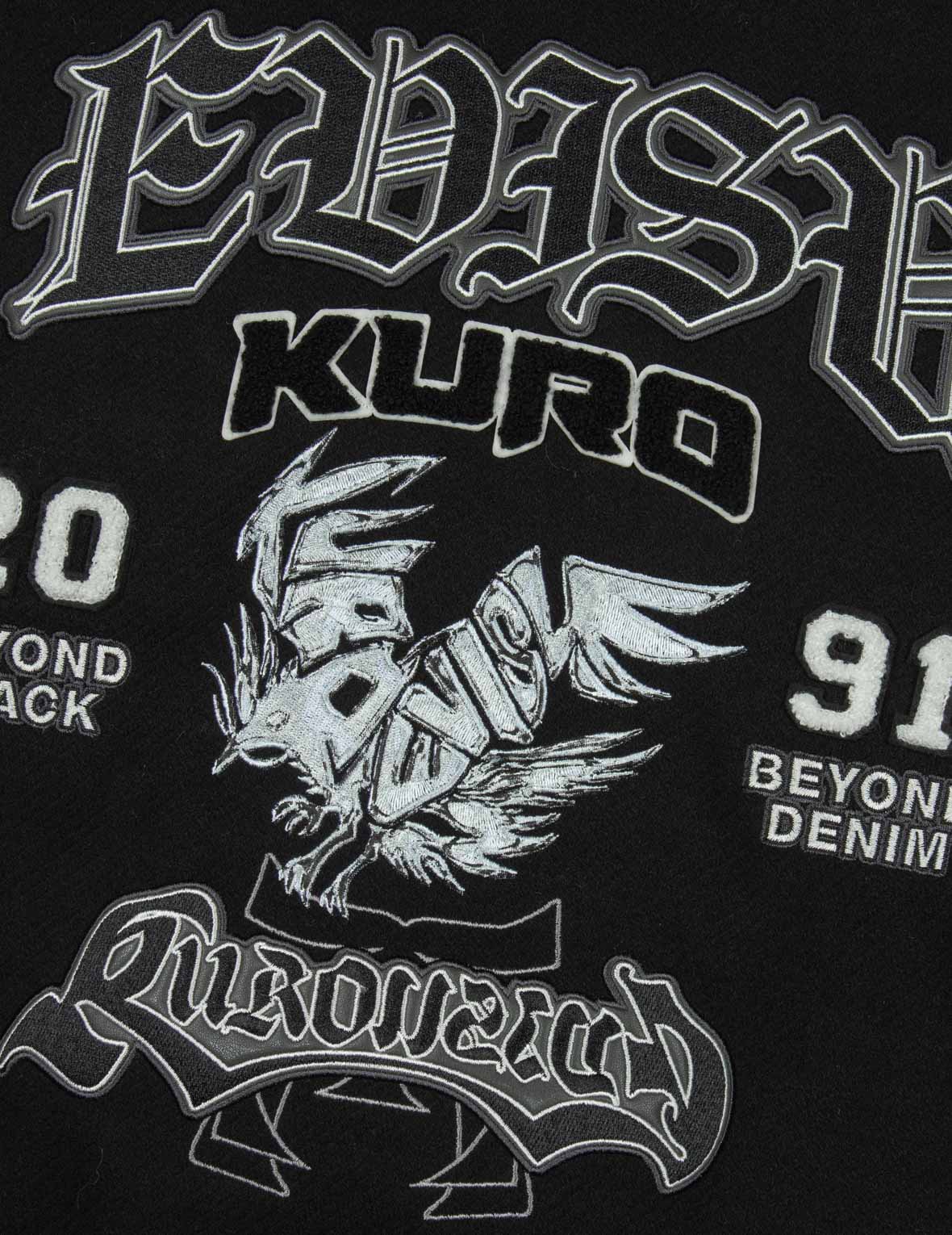 Multi Logo Badge Embroidery Relax Fit Padded Baseball Jacket