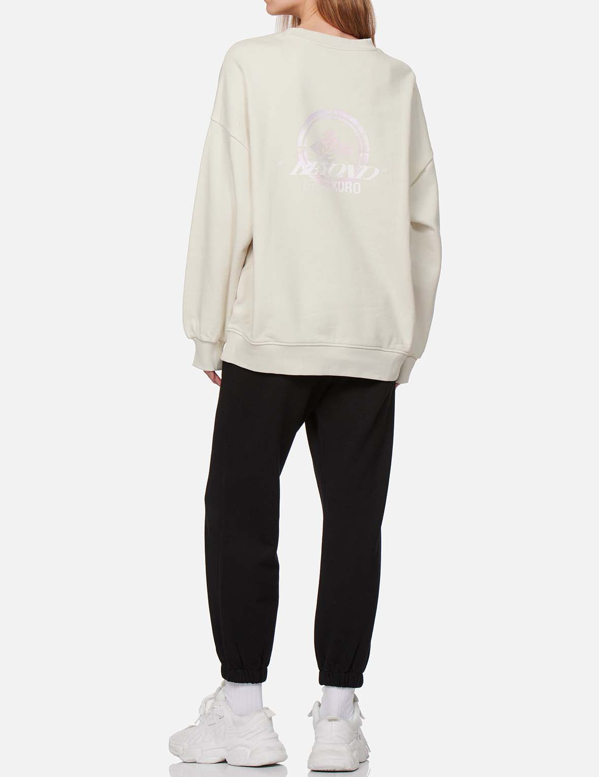 Kamon Pearl Reflective Print Sweatshirt