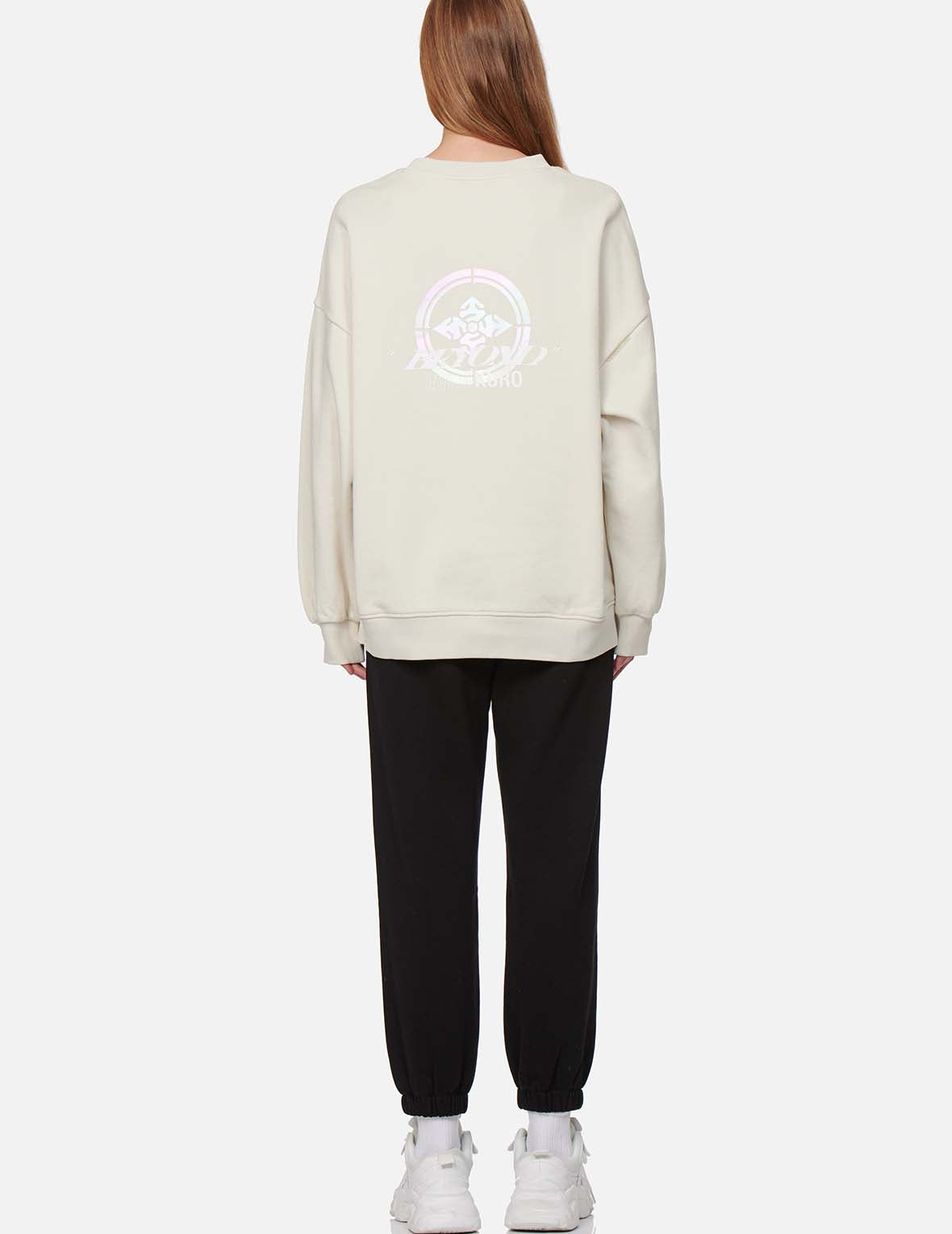 Kamon Pearl Reflective Print Sweatshirt