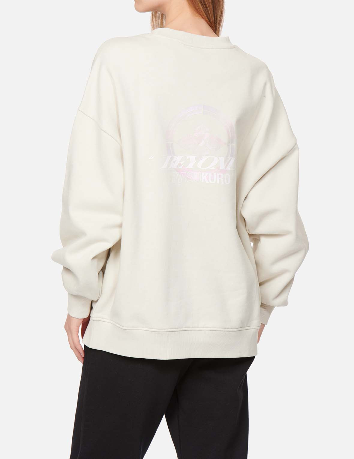 Kamon Pearl Reflective Print Sweatshirt