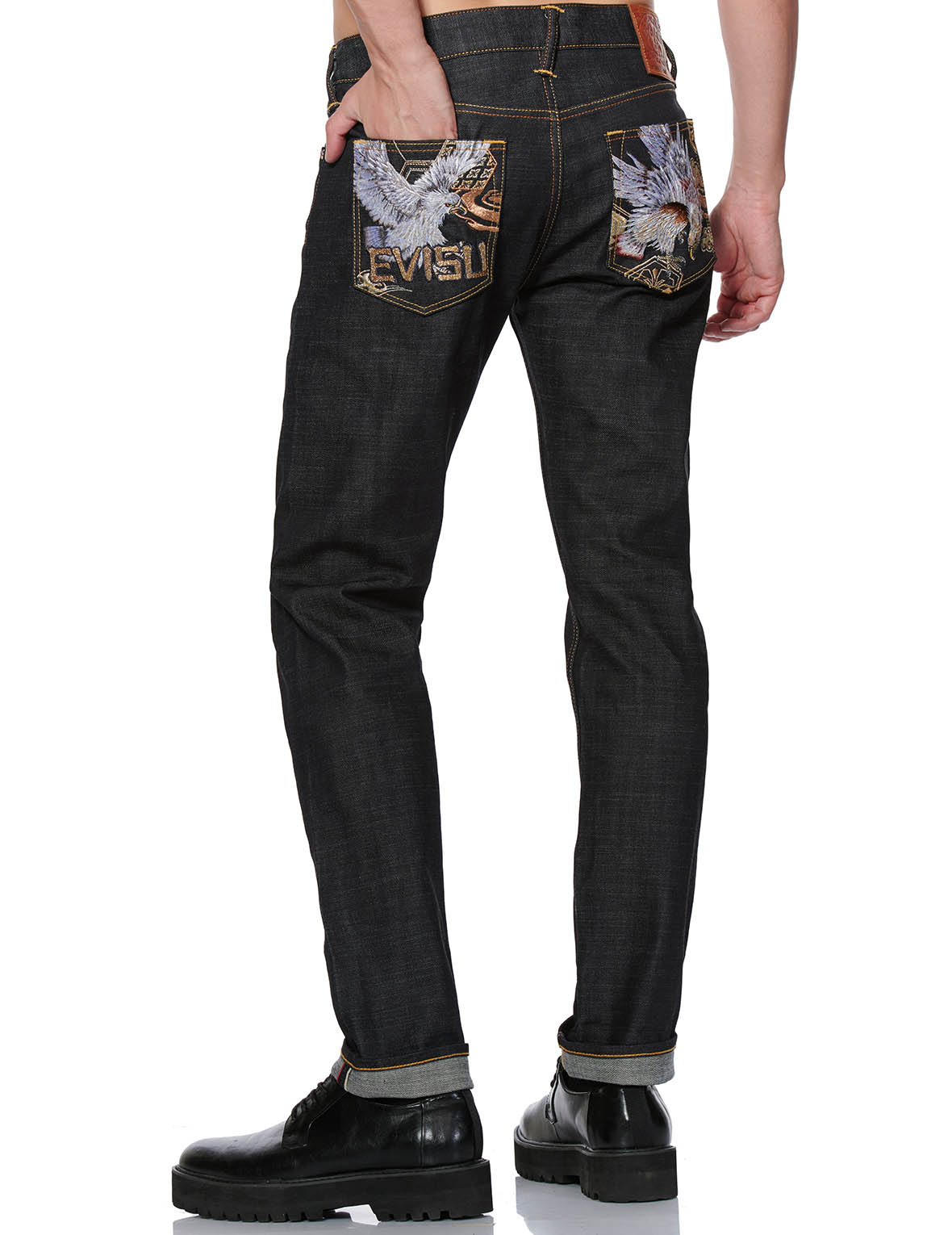 Taka Embroidered Pocket Slim Straight fit Jeans 2010