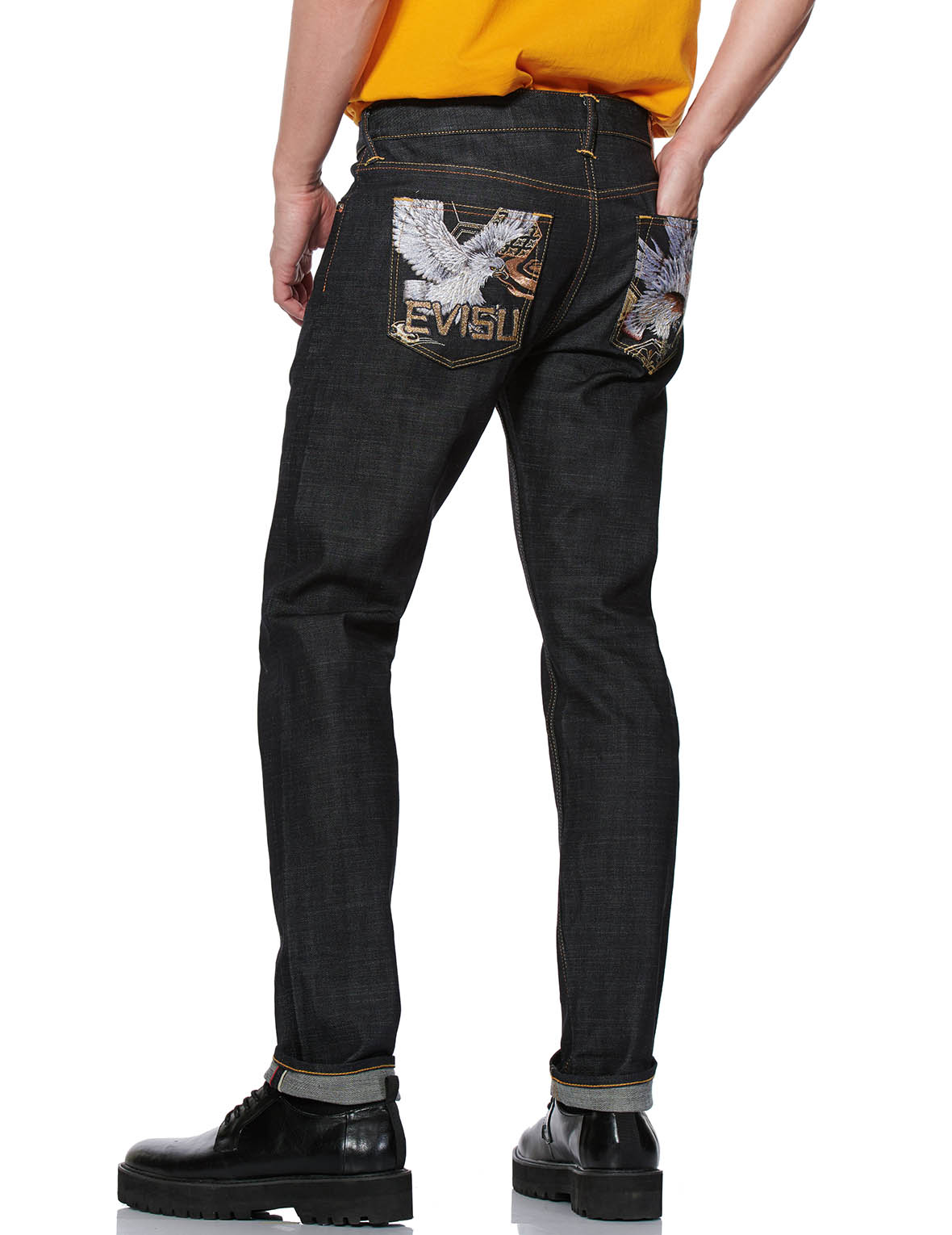 Taka Embroidered Pocket Slim Straight fit Jeans 2010