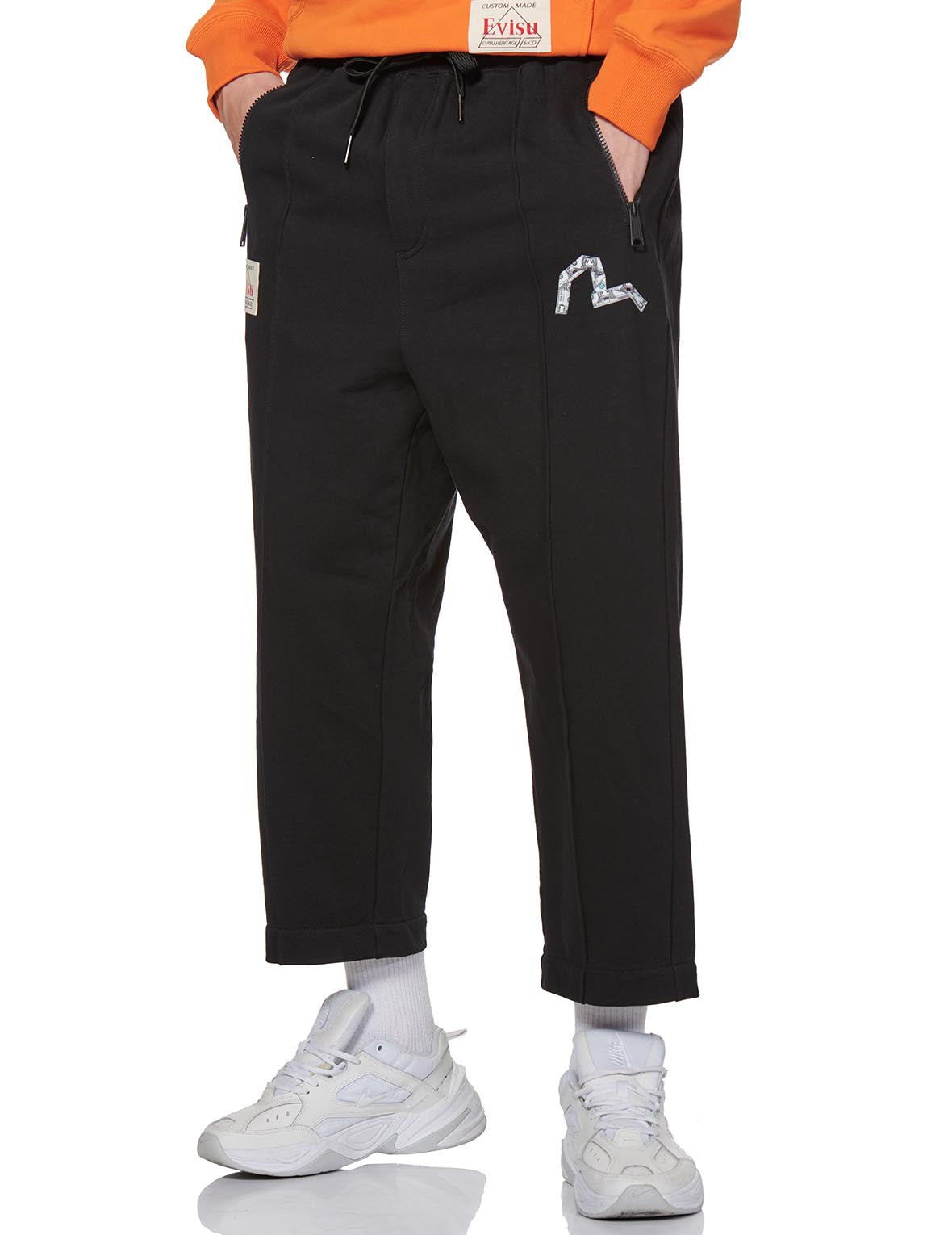 Banknote Seagull Print Sweatpants