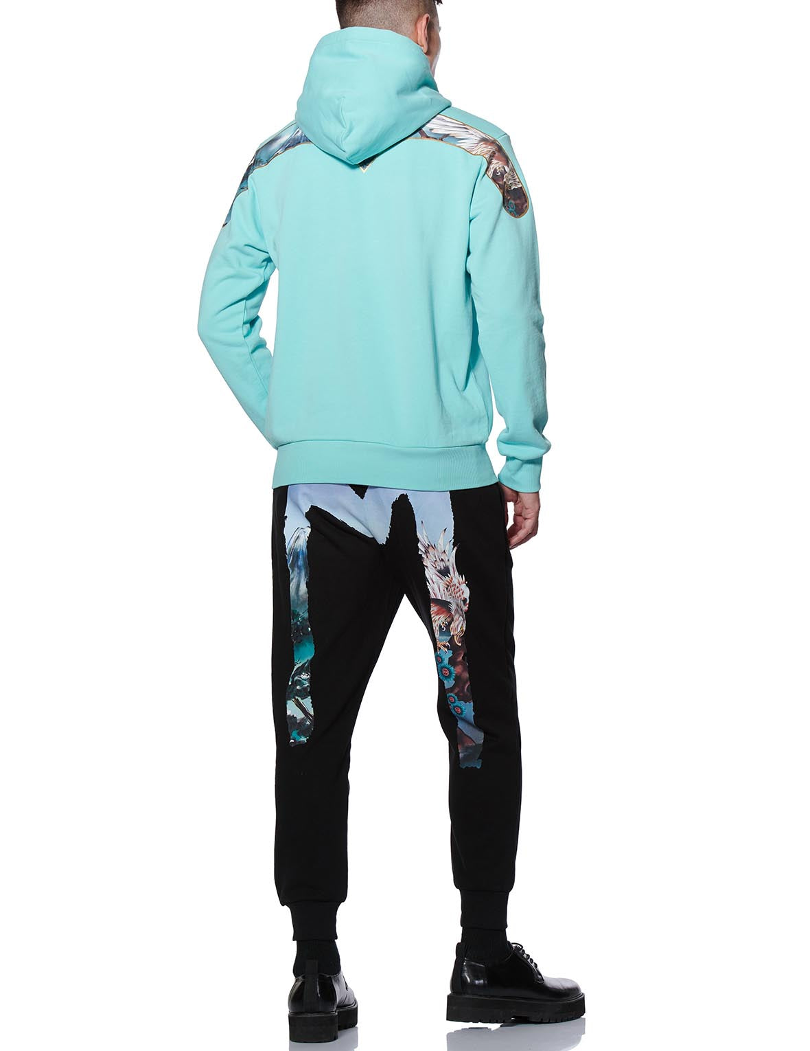 Mount Fuji-patterned Daicock Print Hoodie