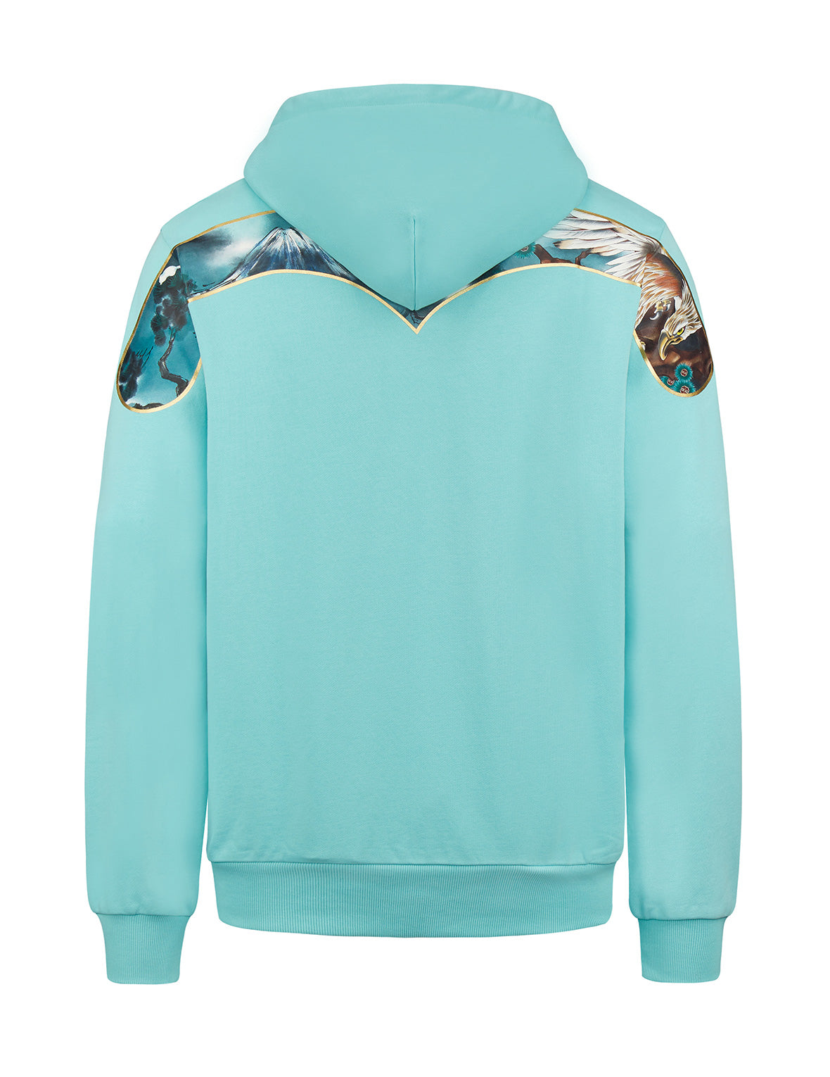 Mount Fuji-patterned Daicock Print Hoodie