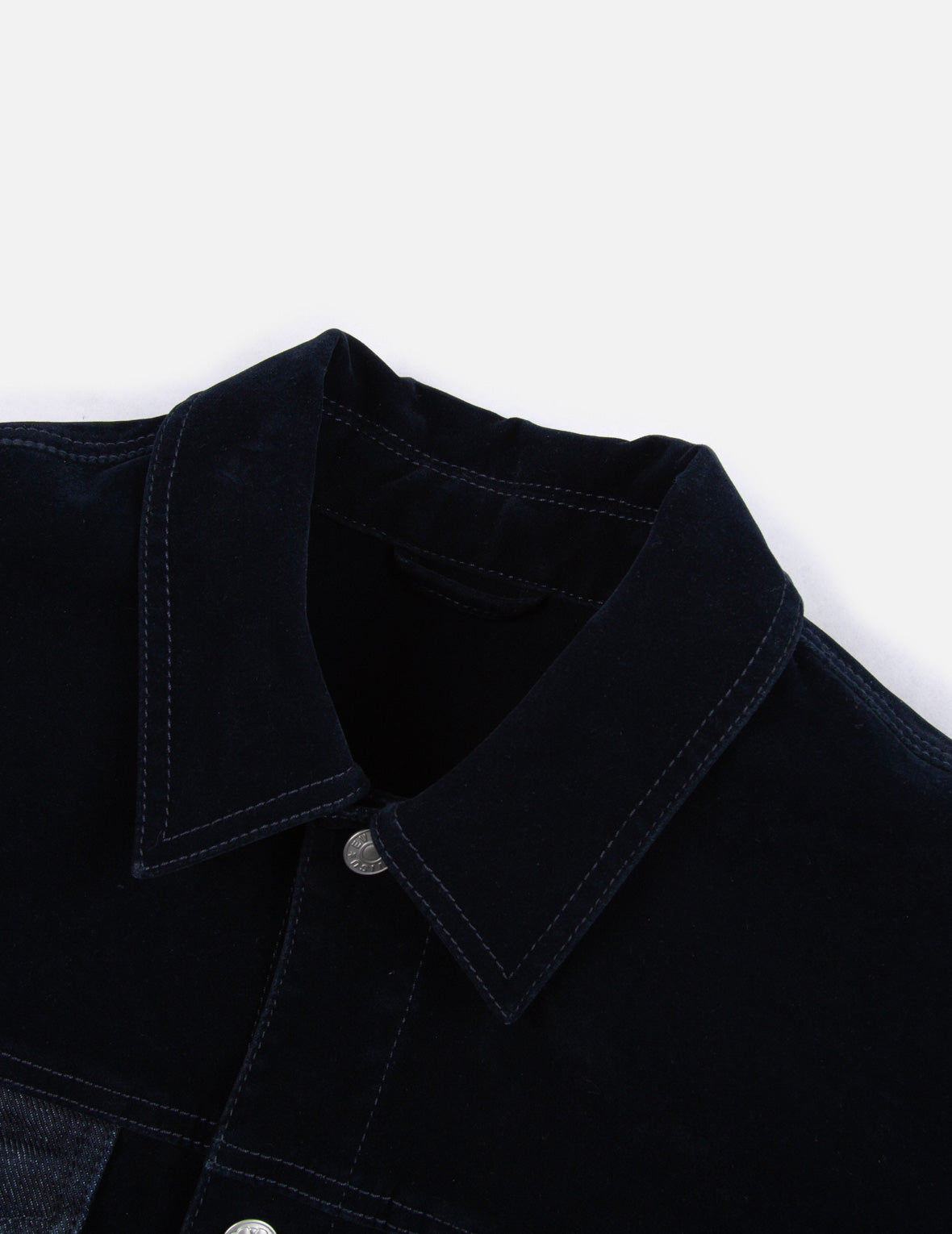 Denim Daicock Insert Velvet Jacket