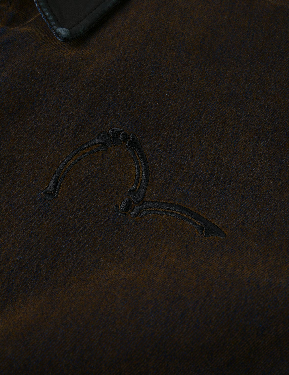 Skull and Logo Embroidery Fashion Fit Heavy Washed Denim Jacket