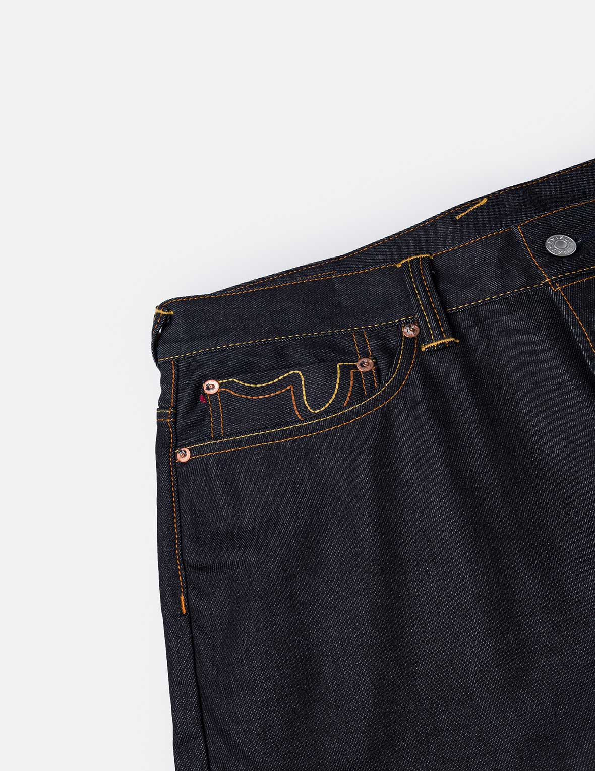 红色大M印花宽松版型牛仔裤 #2038