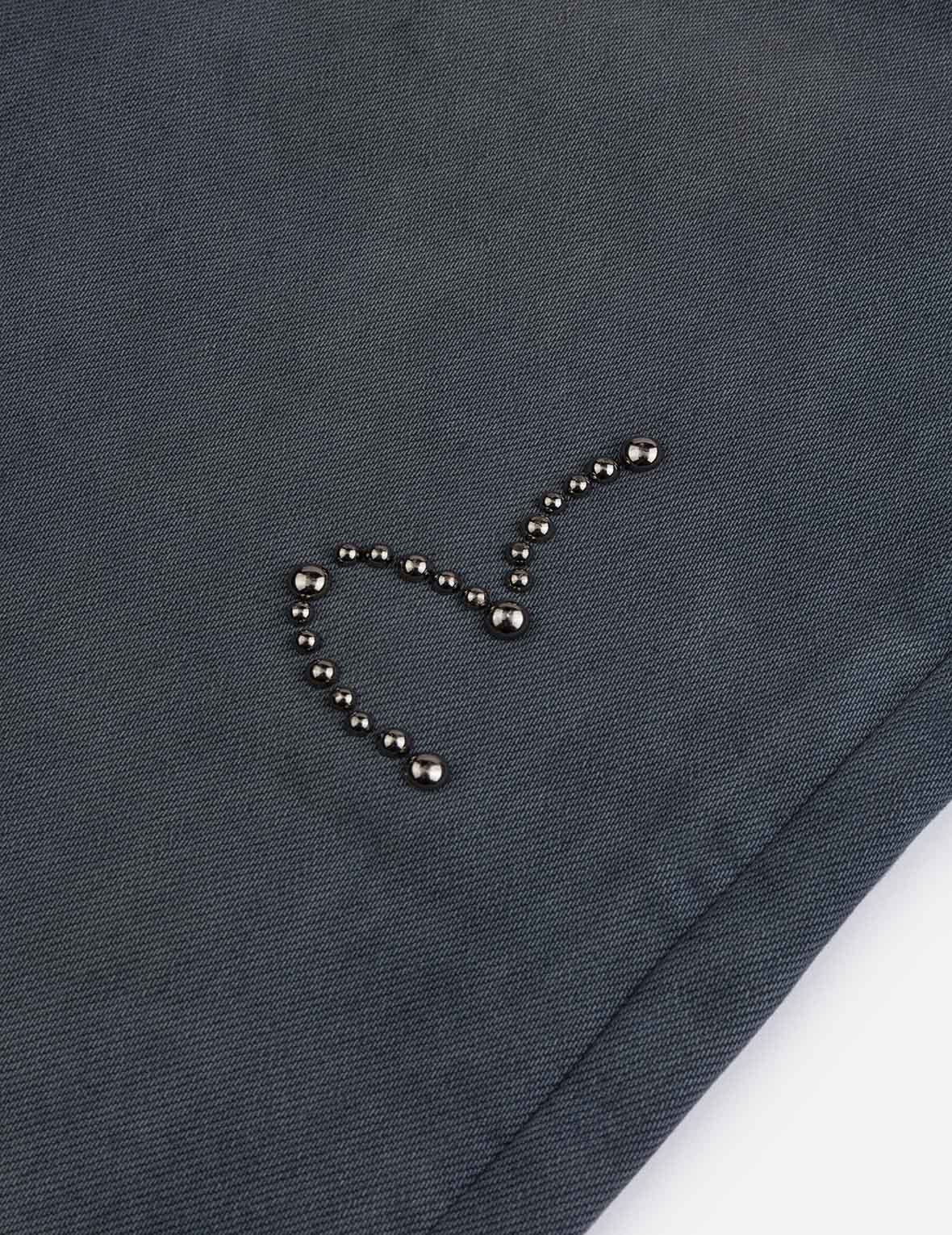 Skull Seagull Print Pockets Fashion Fit Denim Jeans