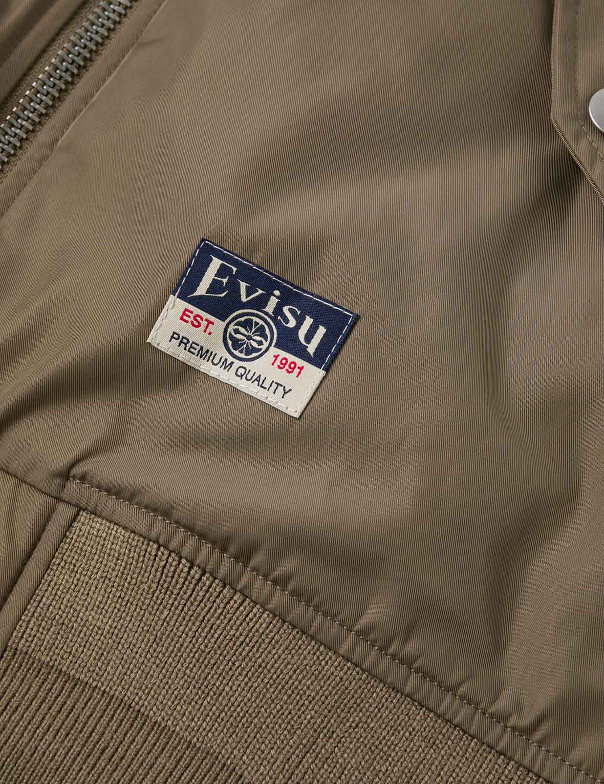 Logo and Godhead Lion Dance Embroidery Relax Fit Bomber Jacket