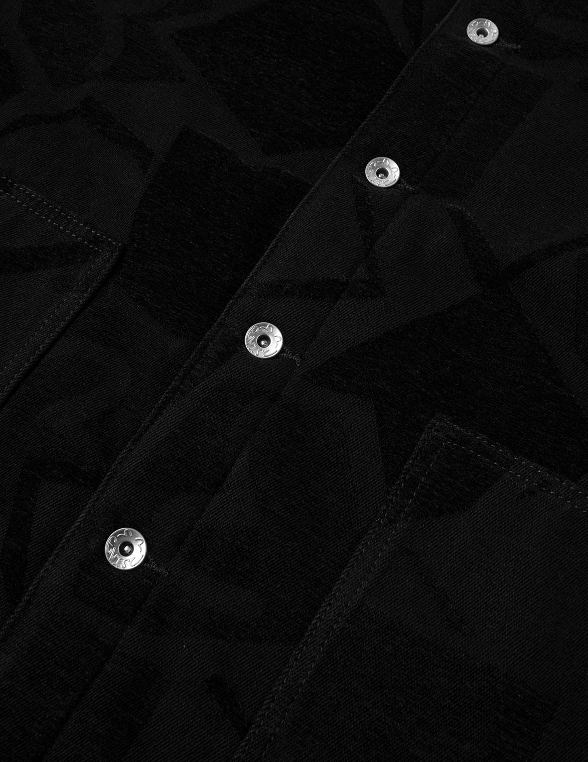 Allover Seagull Jacquard  Regular Fit Chore Jacket