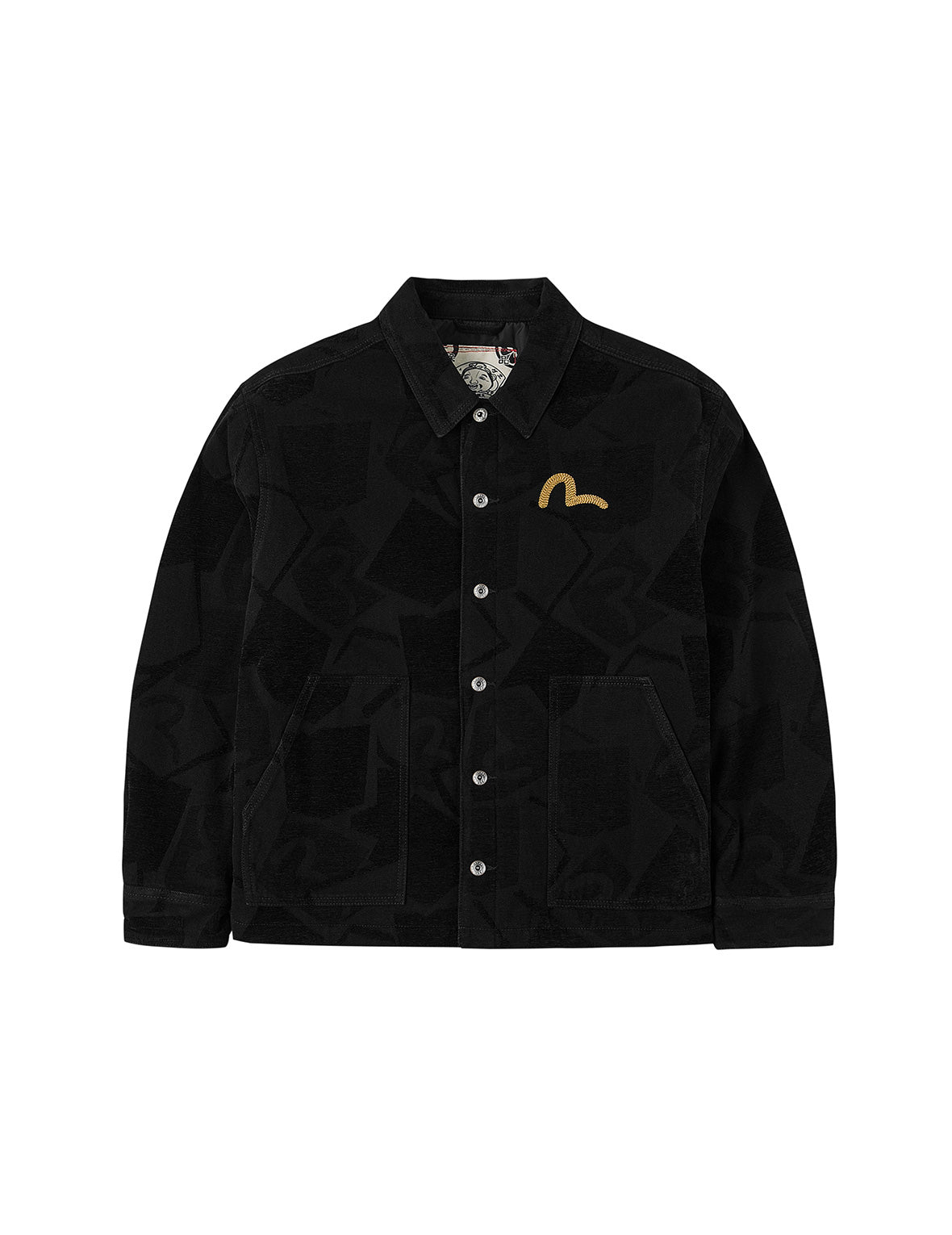 Allover Seagull Jacquard  Regular Fit Chore Jacket
