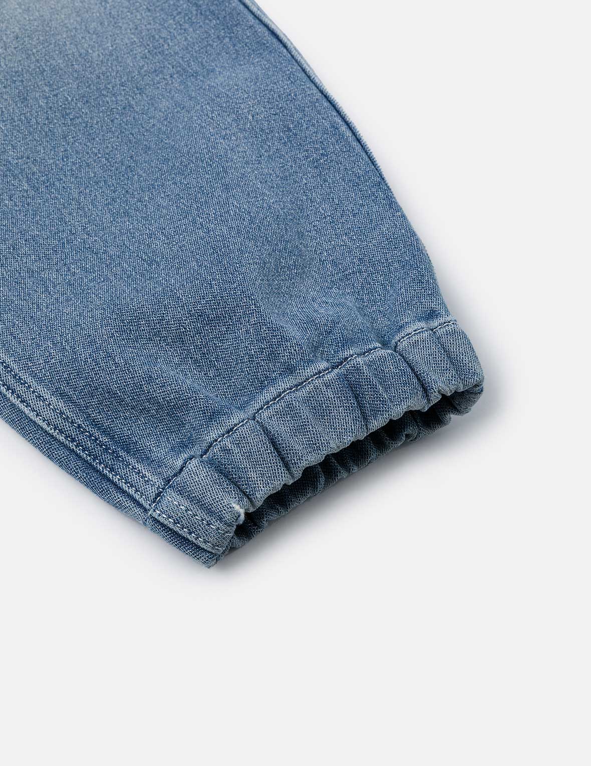 Henohenomohe Godhead Print Loose Fit Denim Joggers