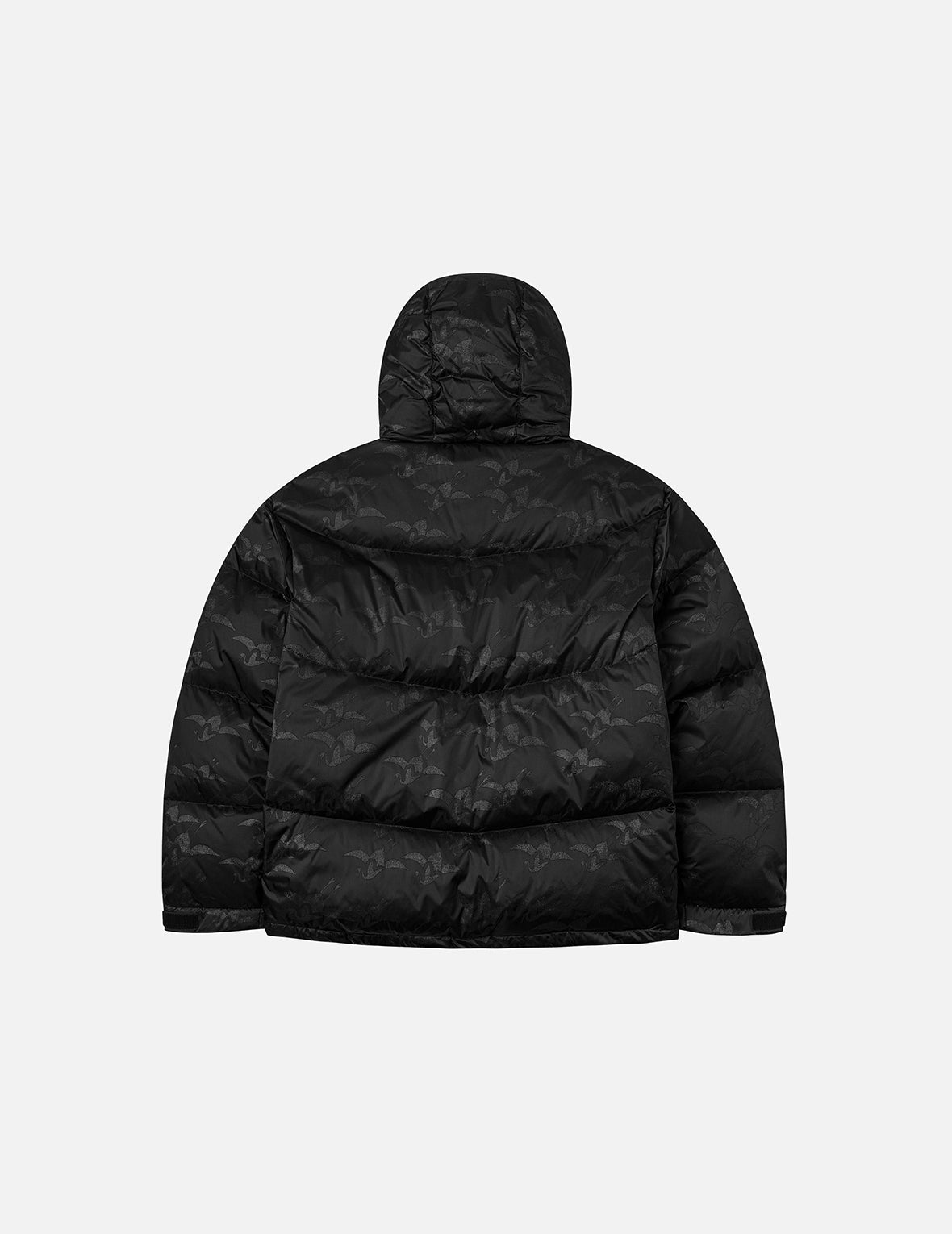 Allover Seagull Crane Jacquard Regular Fit Down Jacket