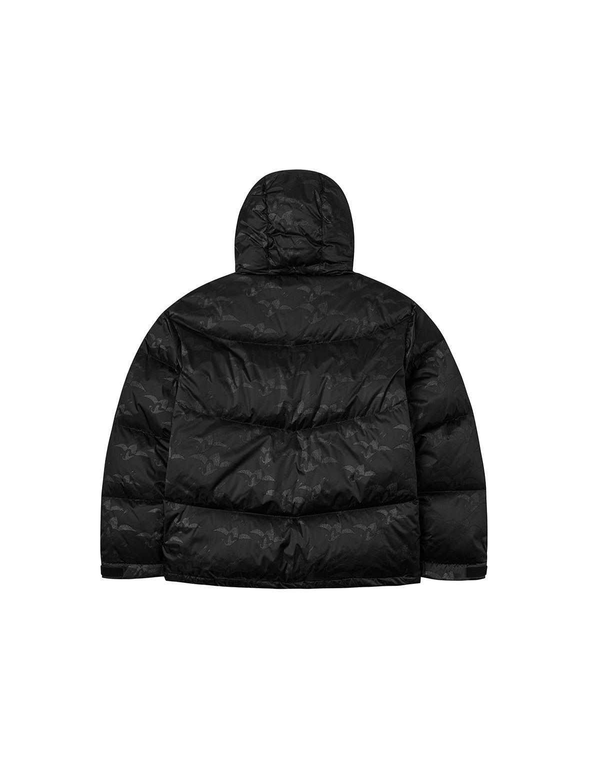 Allover Seagull Crane Jacquard Regular Fit Down Jacket