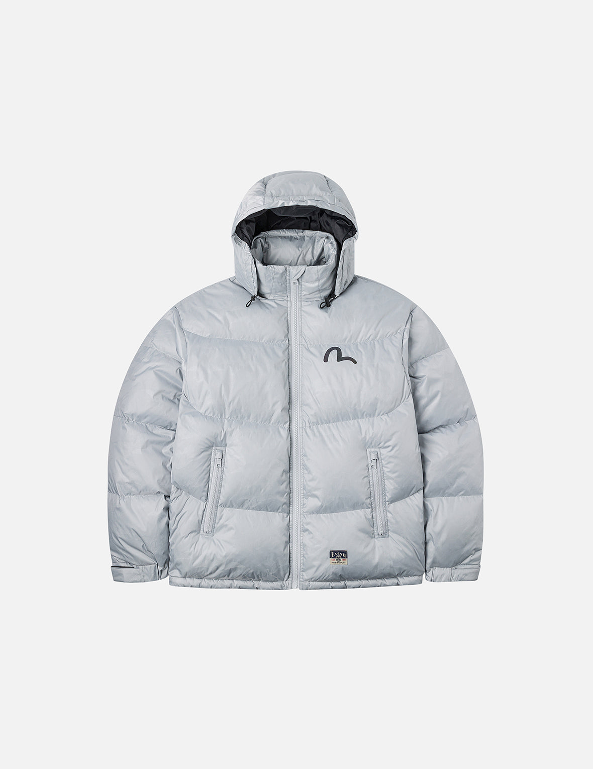Allover Seagull Crane Jacquard Regular Fit Down Jacket