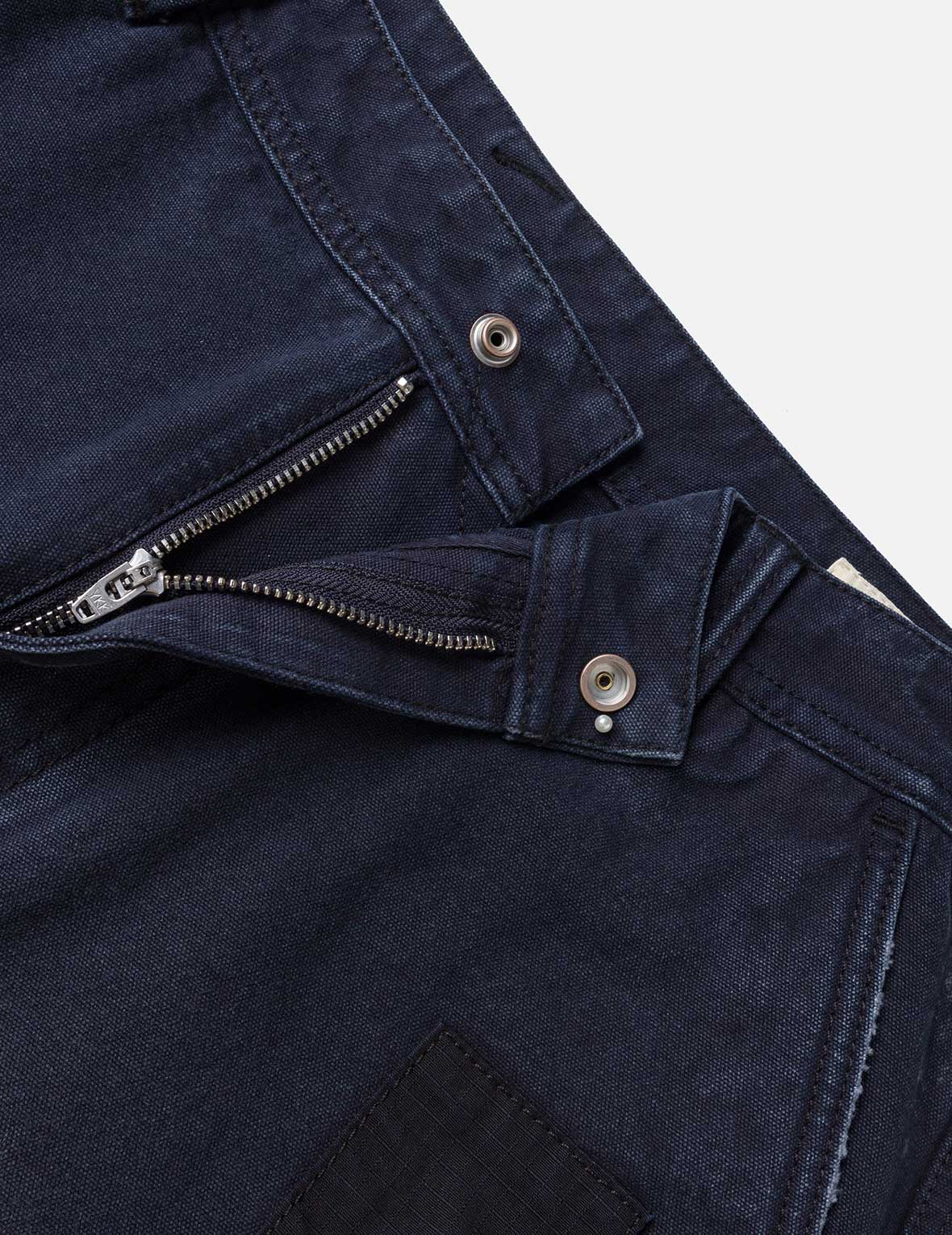 Dual Seagull Print Loose Fit Washed Woven Cargo Joggers