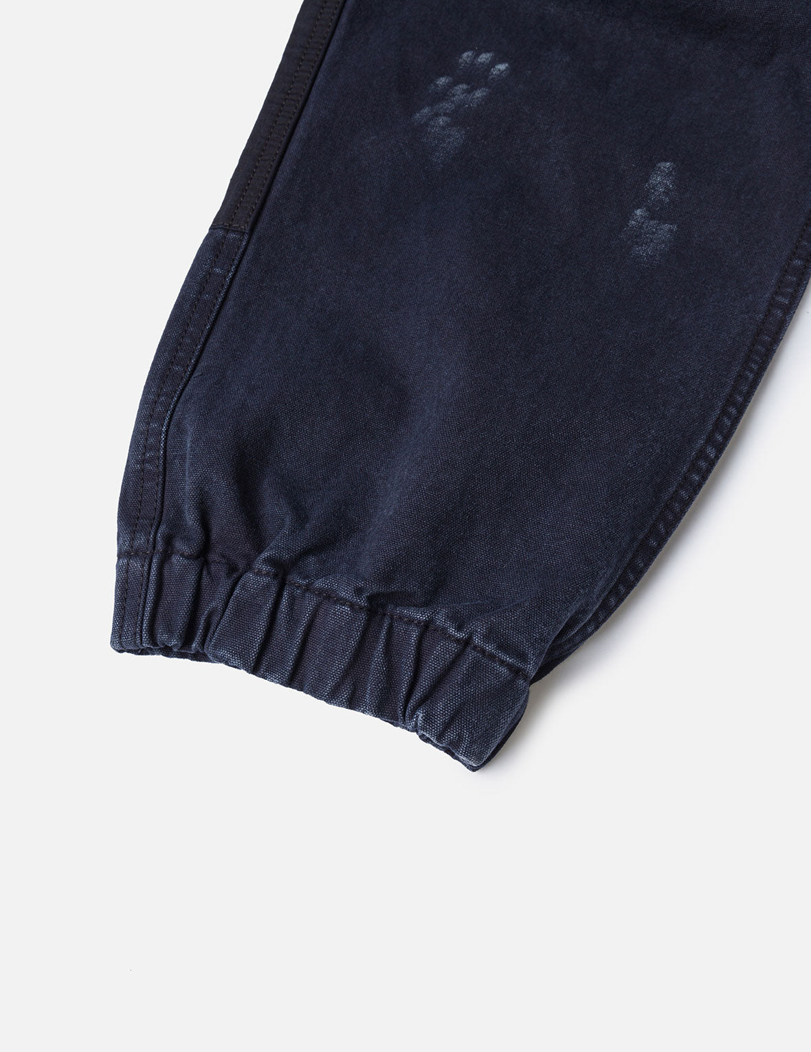 Dual Seagull Print Loose Fit Washed Woven Cargo Joggers