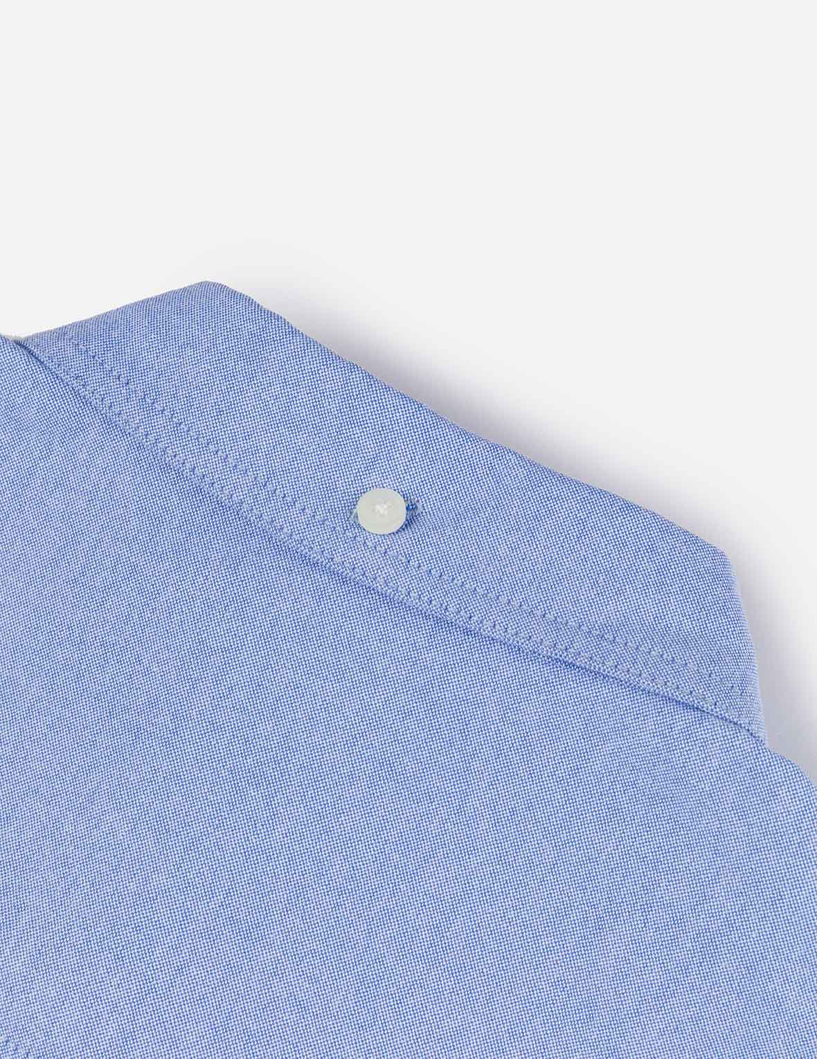 Logo Sashiko and Seagull Print Relax Fit Long-sleeve Shirt