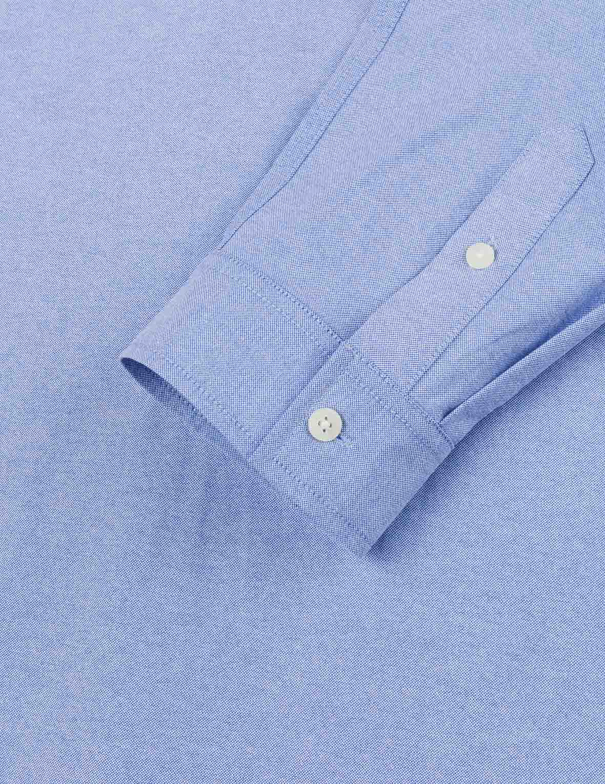 Logo Sashiko and Seagull Print Relax Fit Long-sleeve Shirt