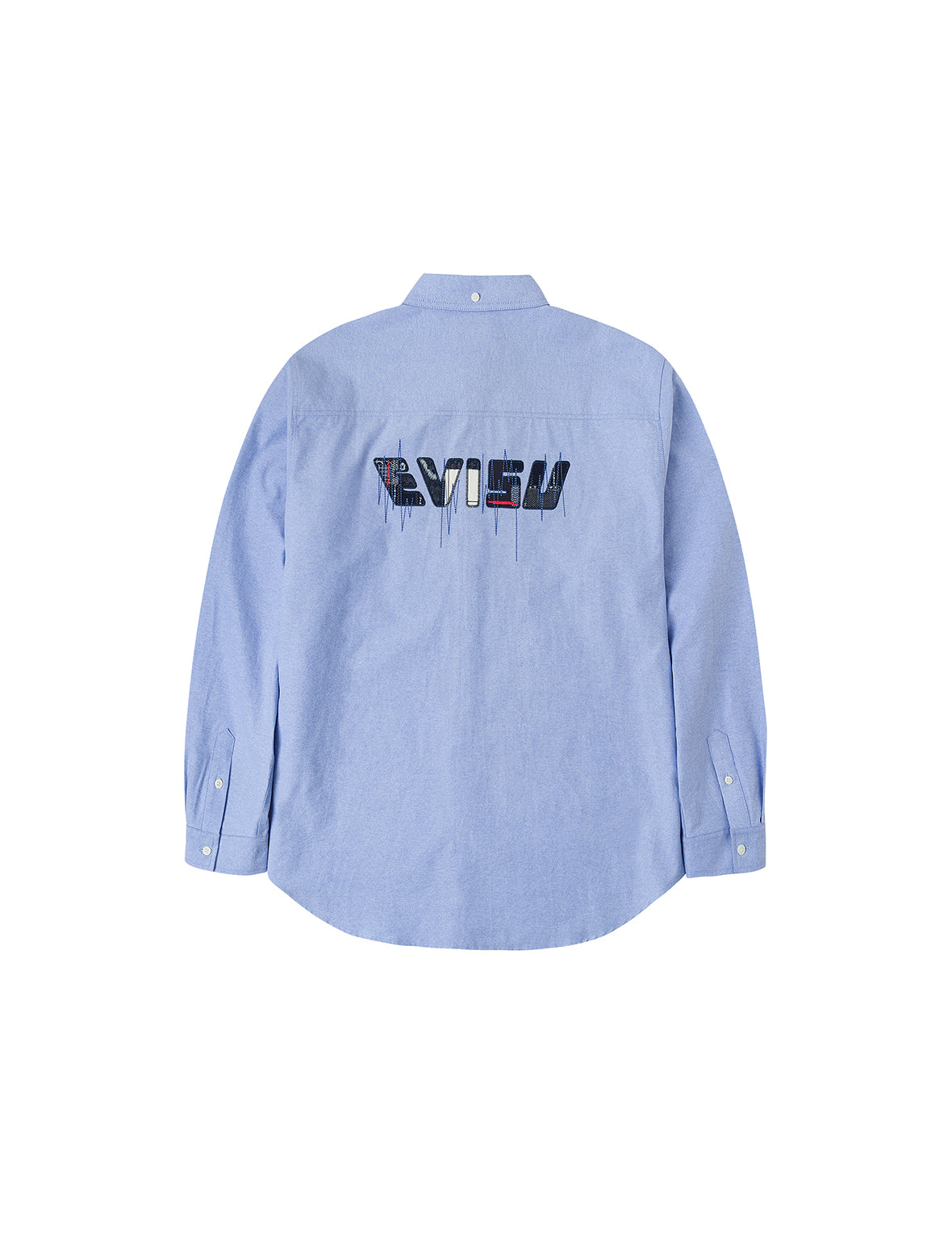 Logo Sashiko and Seagull Print Relax Fit Long-sleeve Shirt
