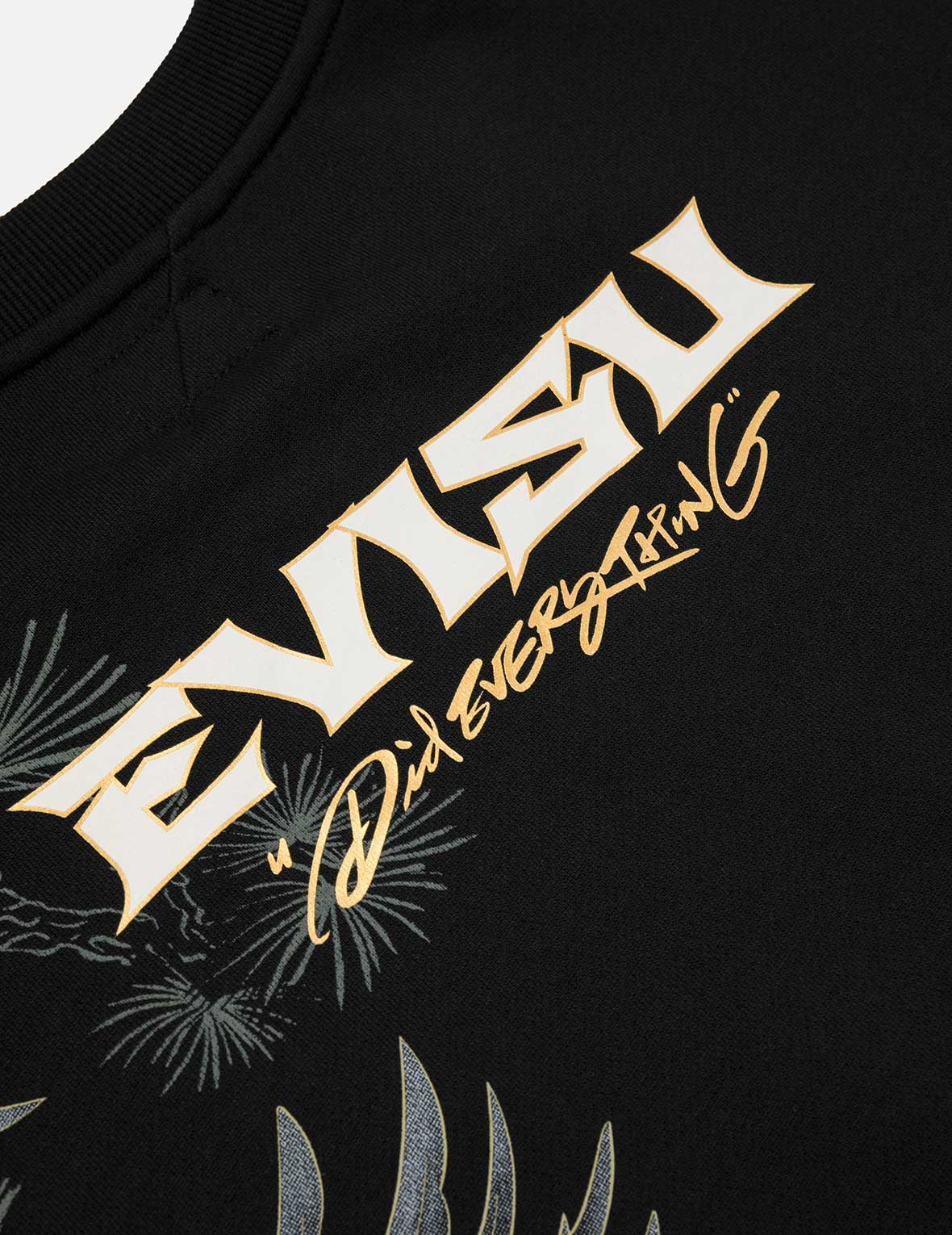 Grateful Crane Foil Print Relax Fit Sweatshirt