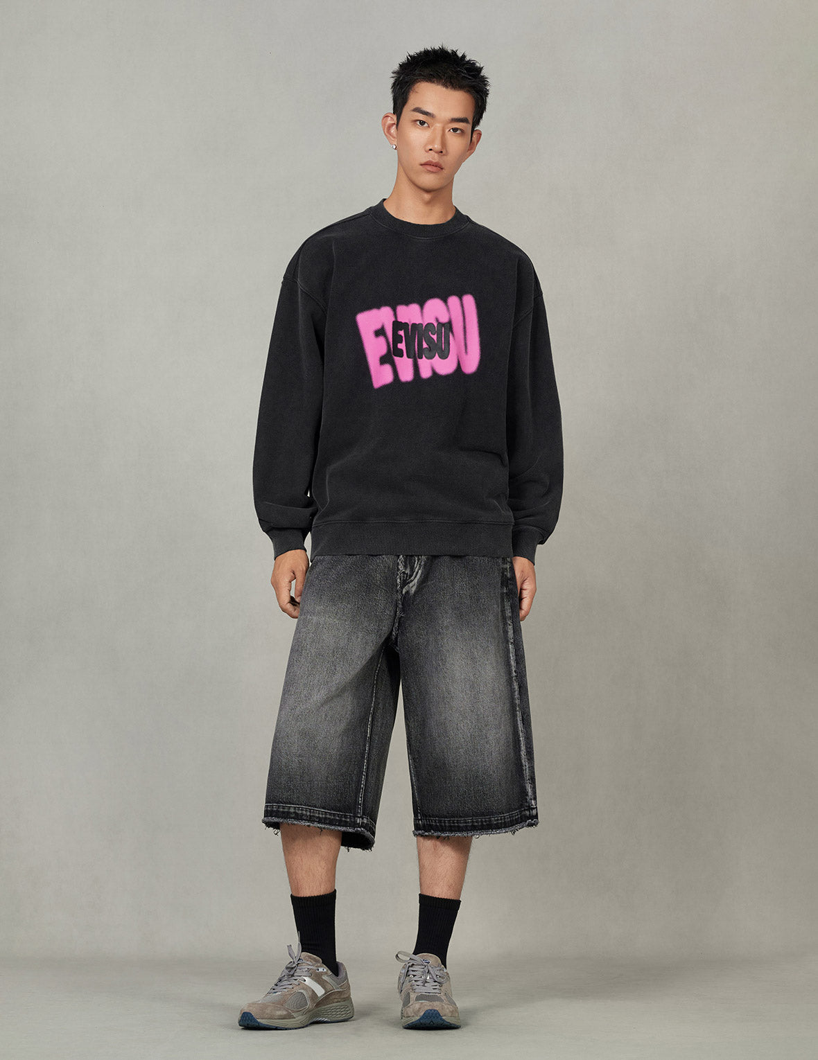 Logo Print Fashion Fit Sweatshirt