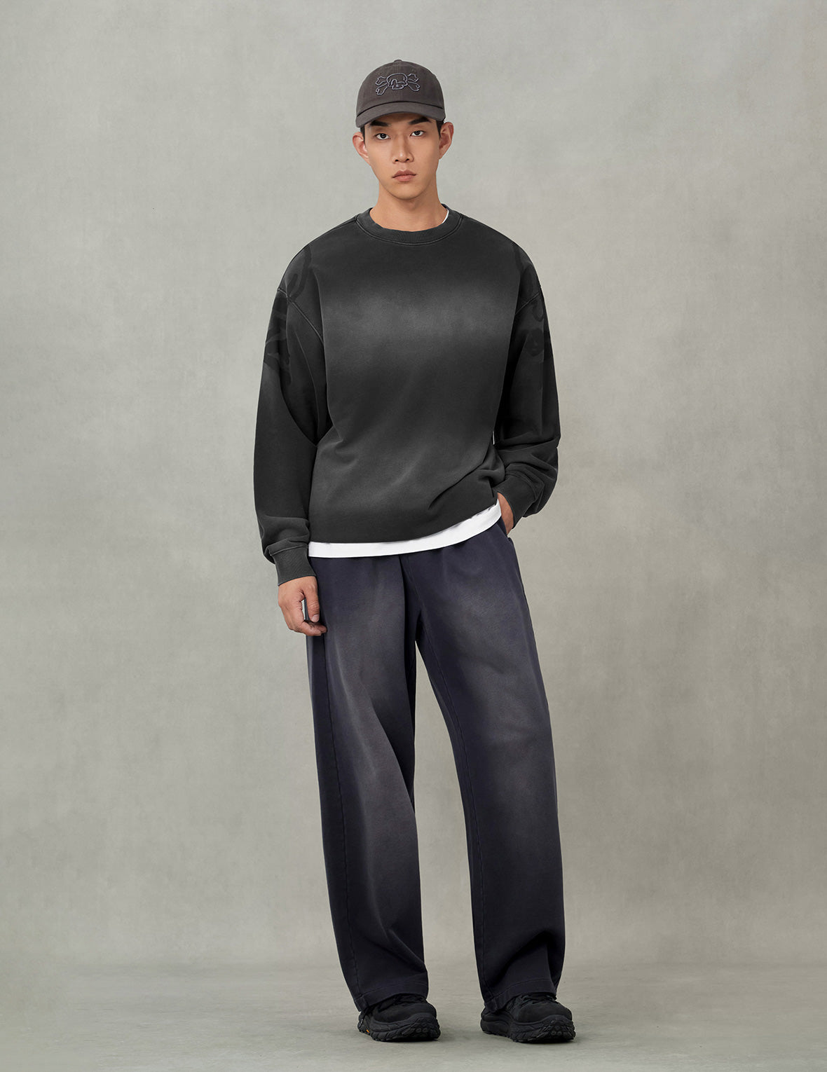 Skull and Seagull Print Fashion Fit Sweater