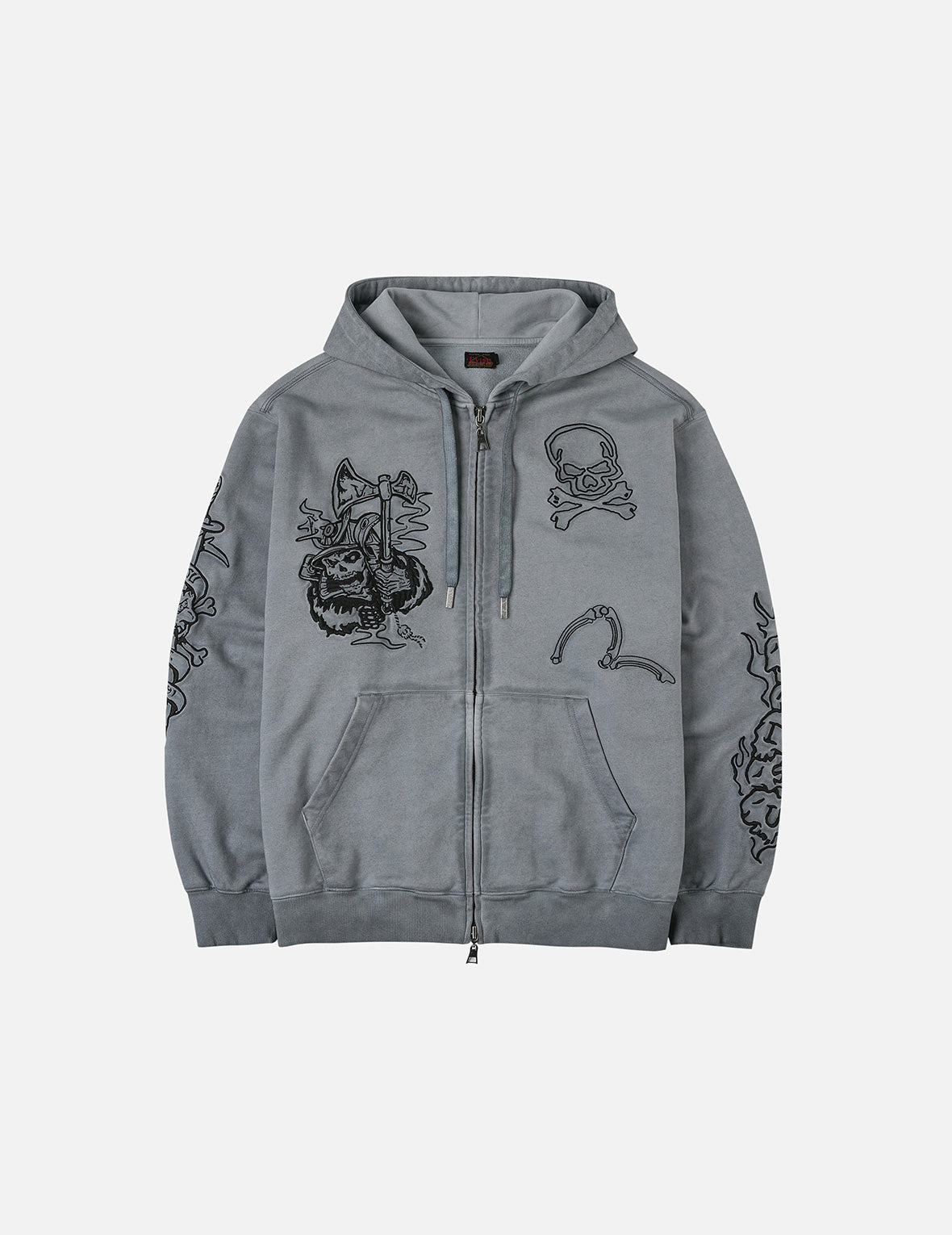 Tattoo Styles Embroidery Oversized Hoodie Jacket