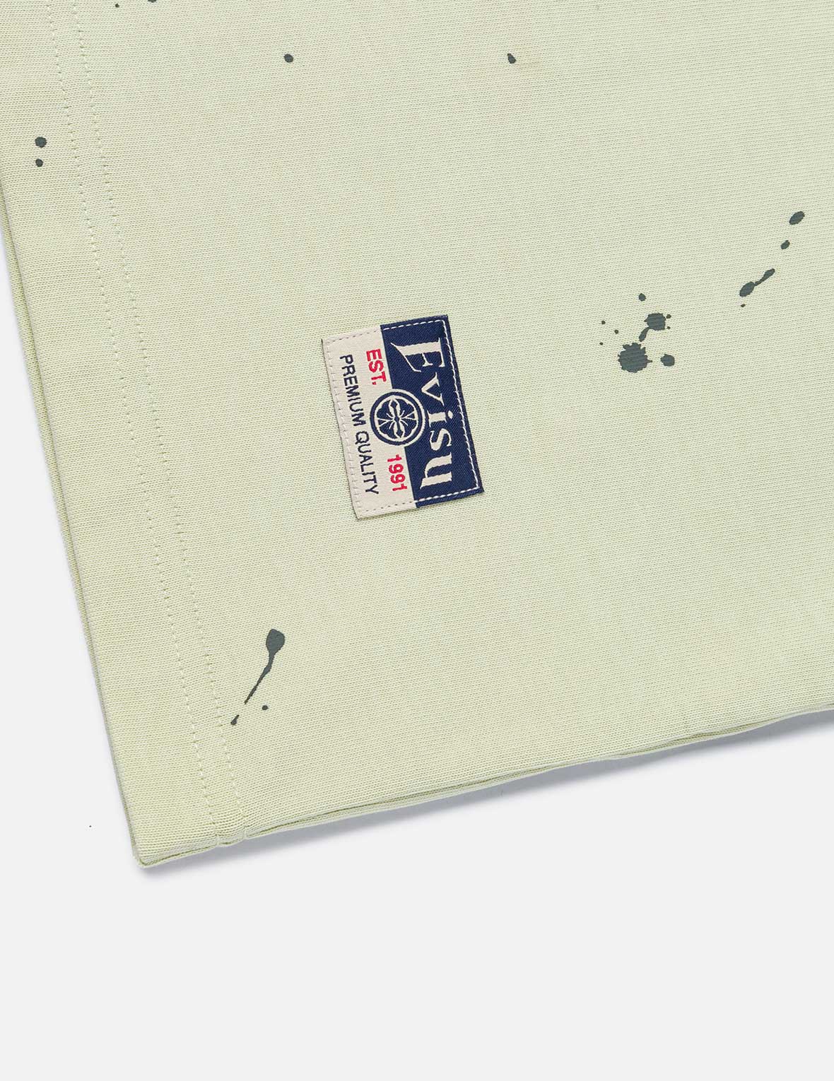 Graffiti-Style Seagull and Logo Print Relax Fit T-Shirt