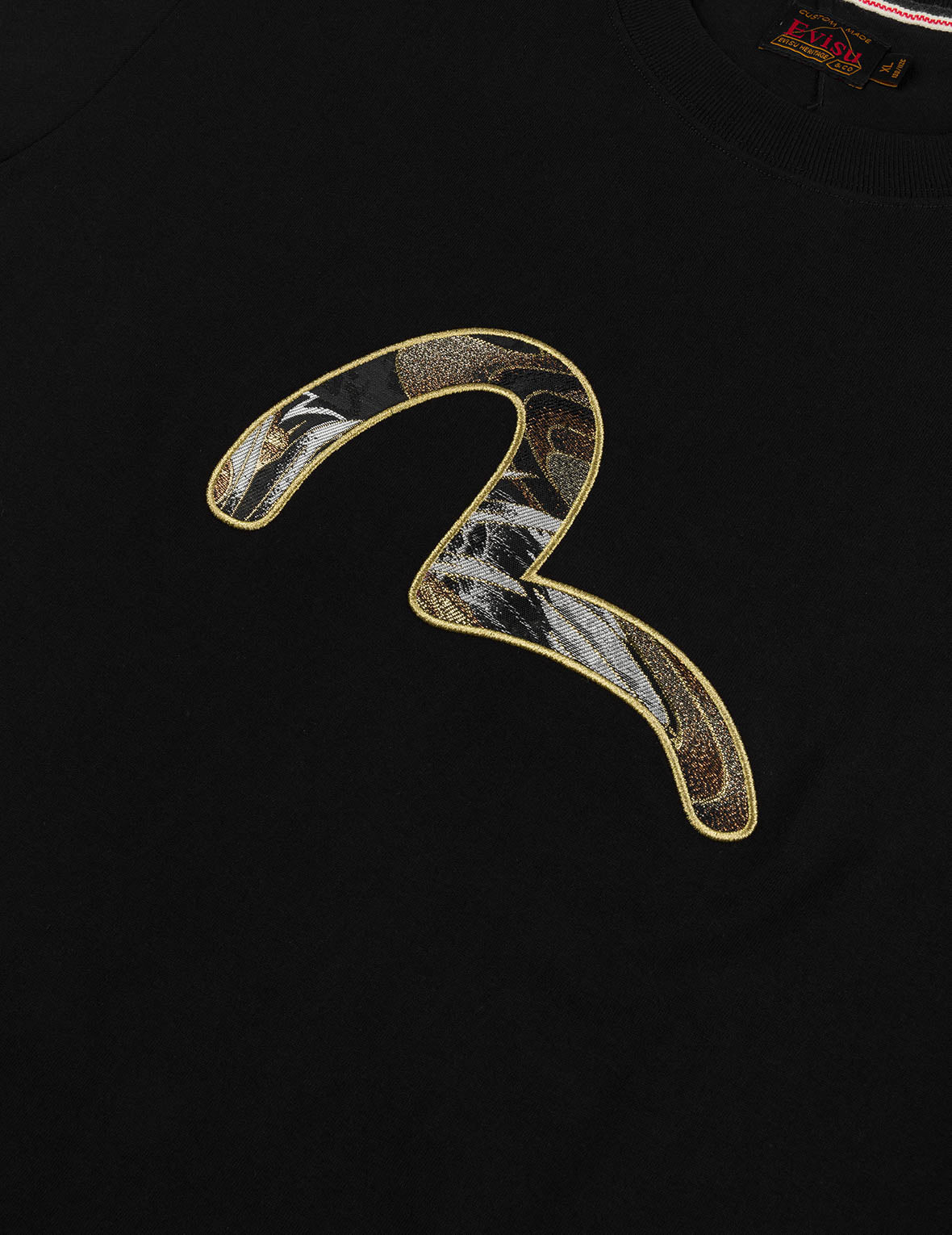 海鸥织锦贴布常规版型T恤