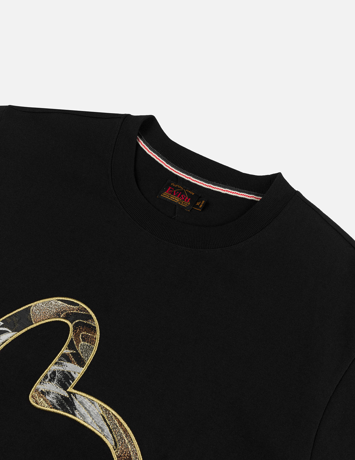 海鸥织锦贴布常规版型T恤