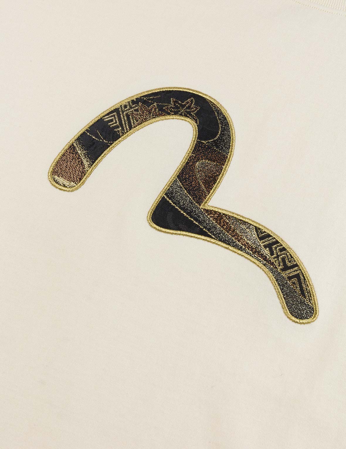 海鸥织锦贴布常规版型T恤