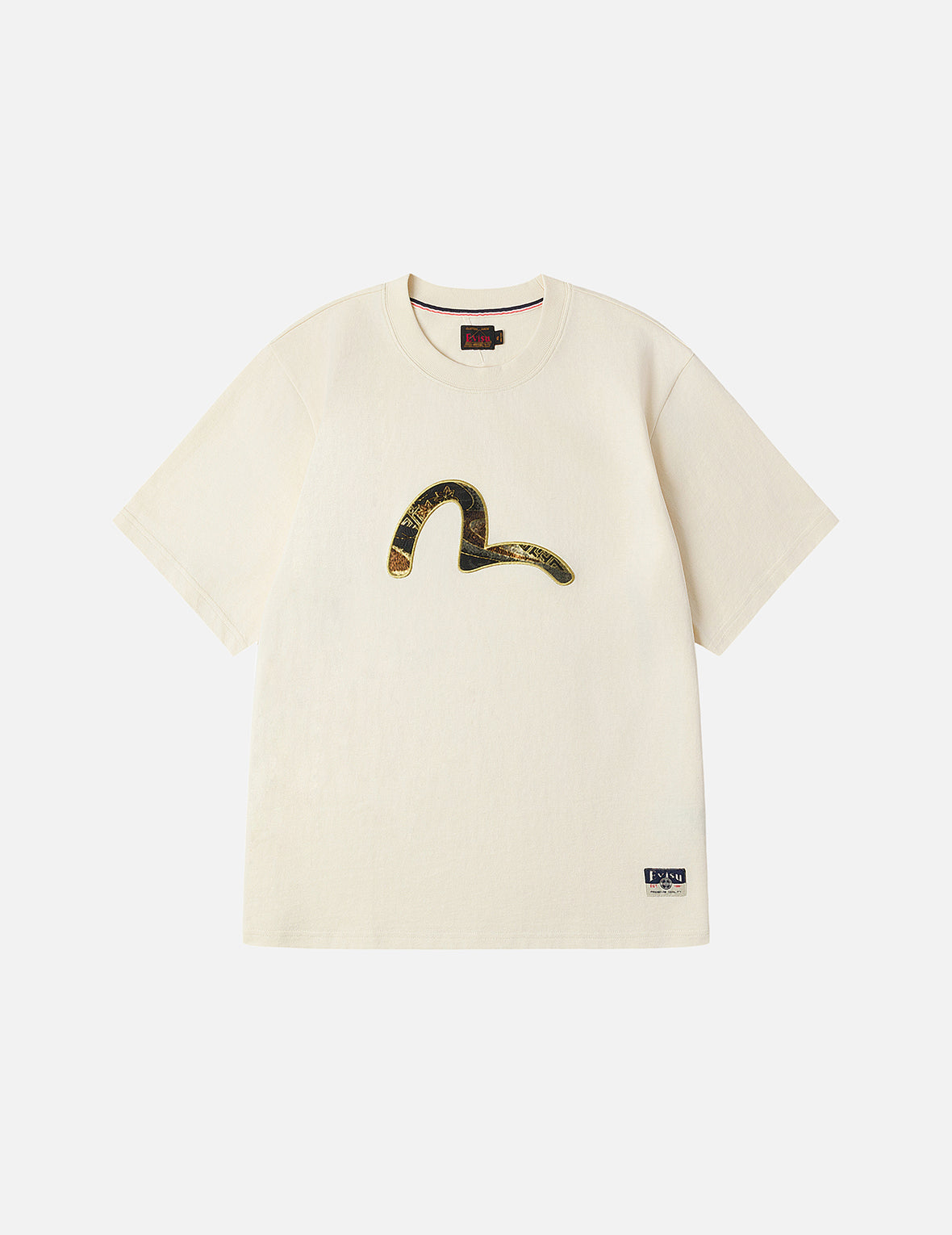 海鸥织锦贴布常规版型T恤