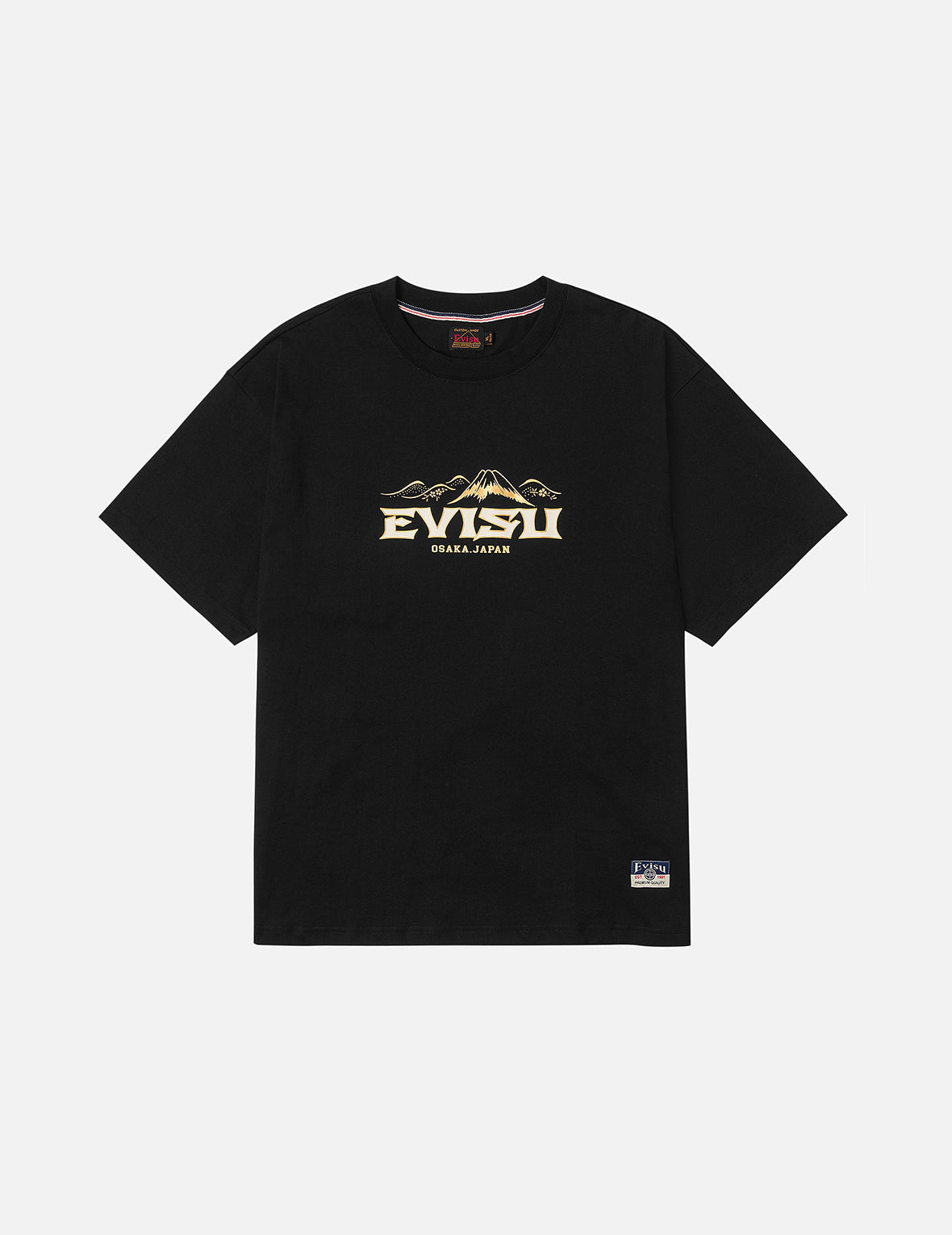 Logo and Crane Soaring Daicock Print Relax Fit T-shirt