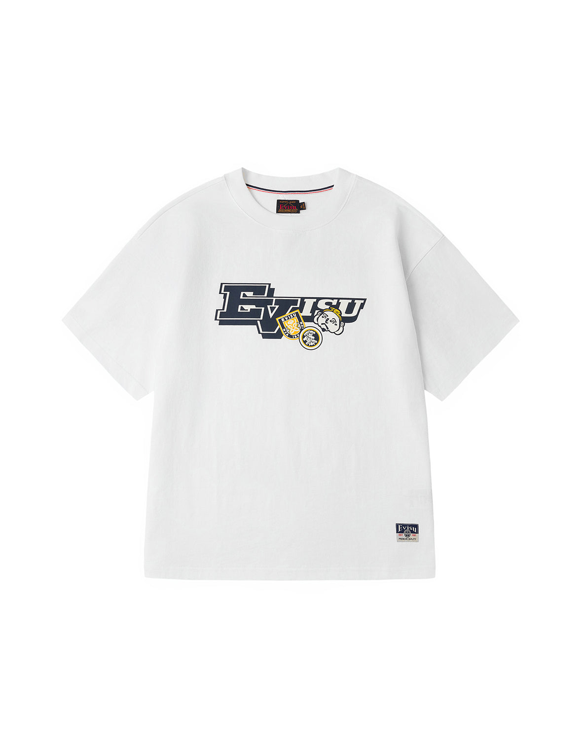 Henohenomohe Godhead and Wheel of Wisdom tag Daicock Print Relax Fit T-Shirt